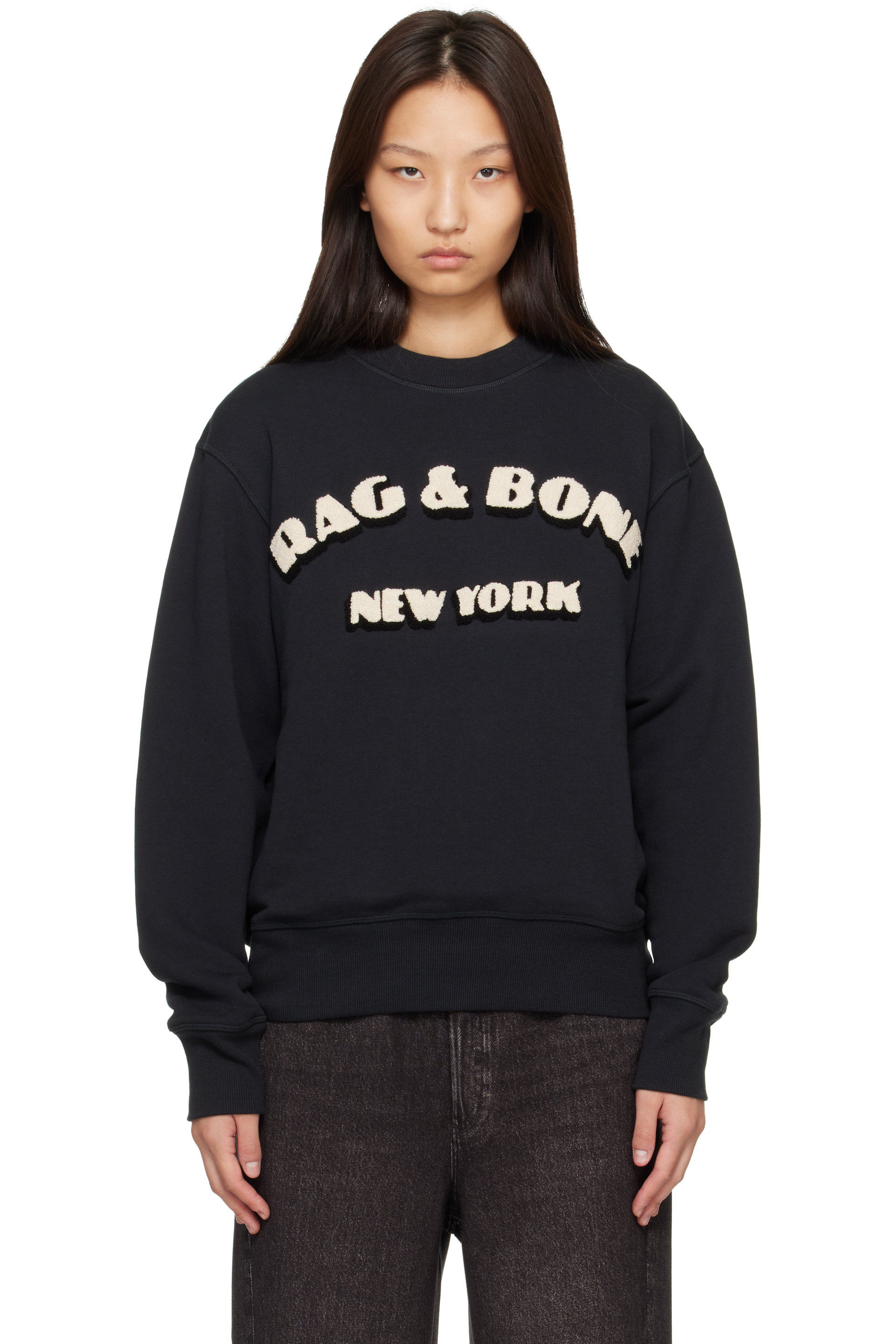 rag & bone - Black RVNY Vintage Terry Sweatshirt