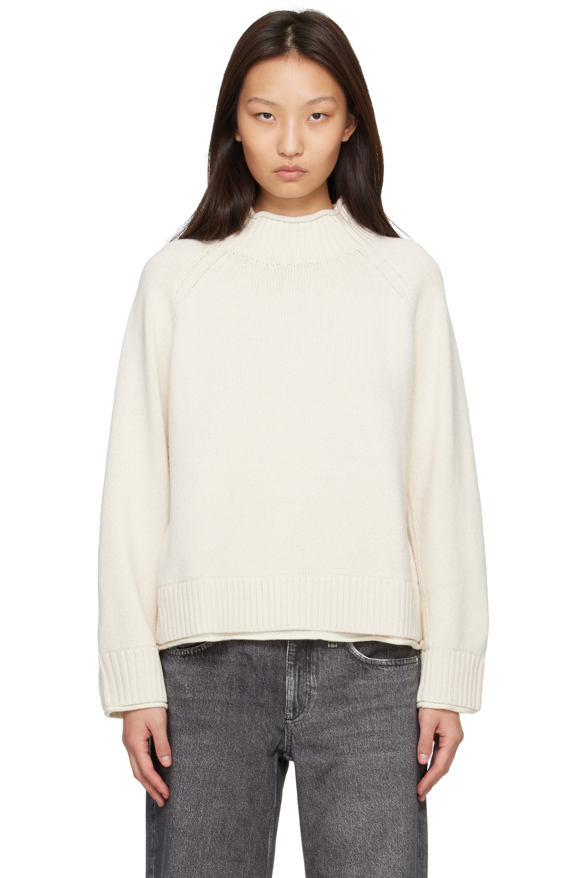 rag & bone - オフホワイト Hazel Roll Neck セーター