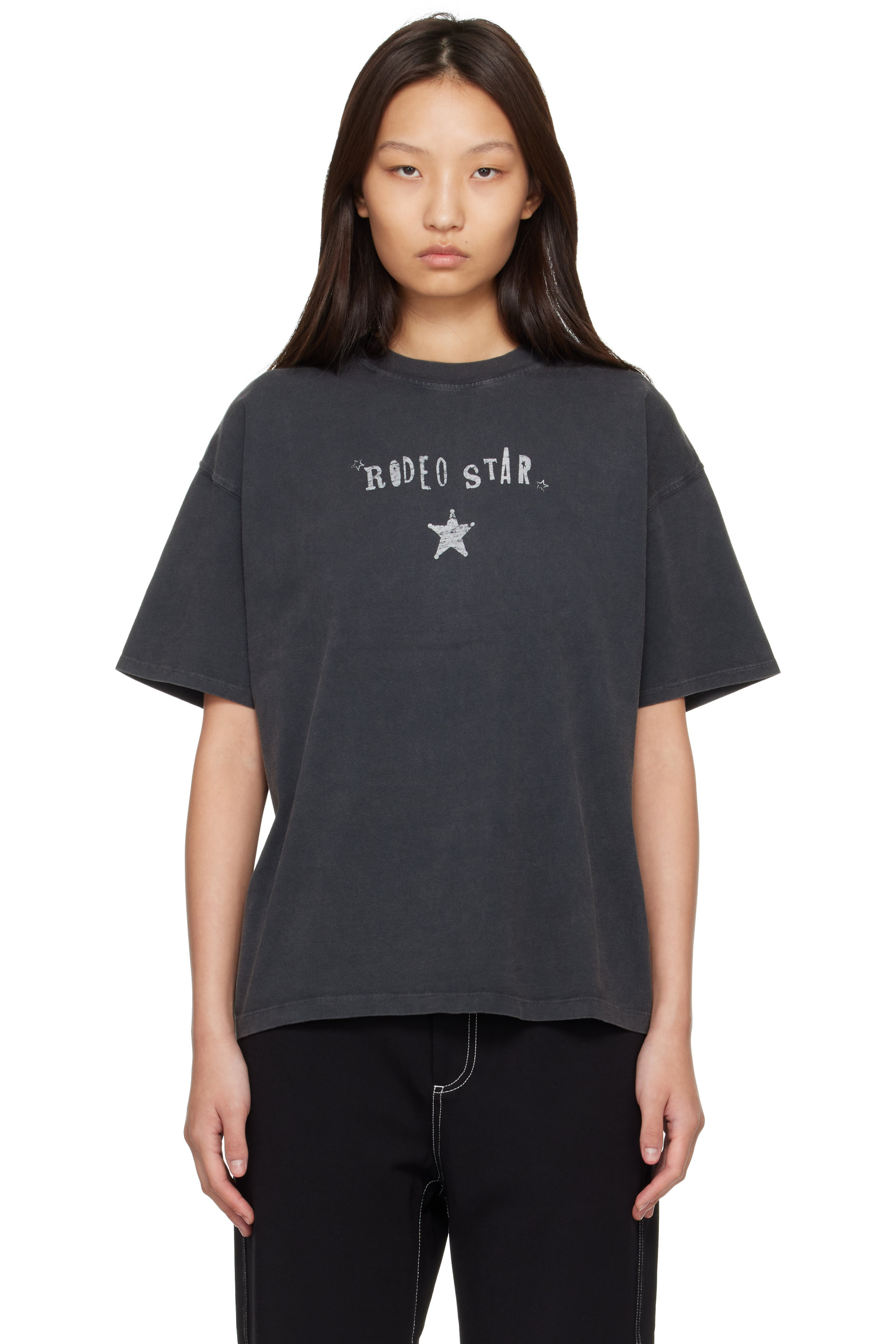 rag & bone - Black 'Rodeo Star' T-Shirt