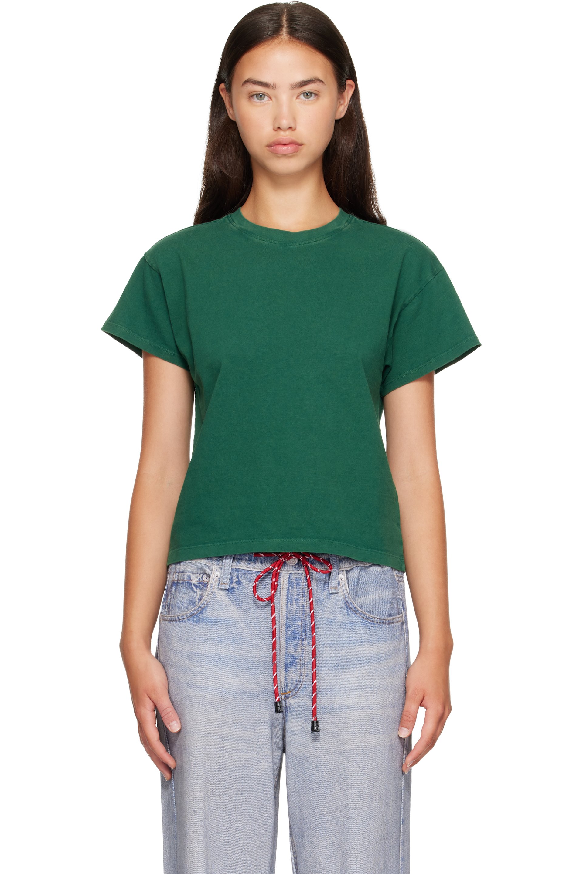 rag & bone - Green Kelly Washed Boxy T-shirt