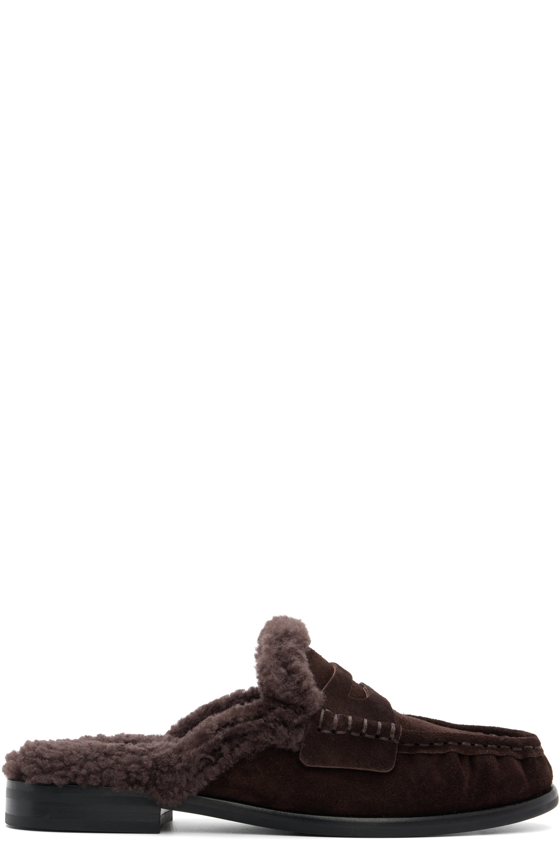 rag & bone - Brown Carter Mule Shearling Slip-on Loafers
