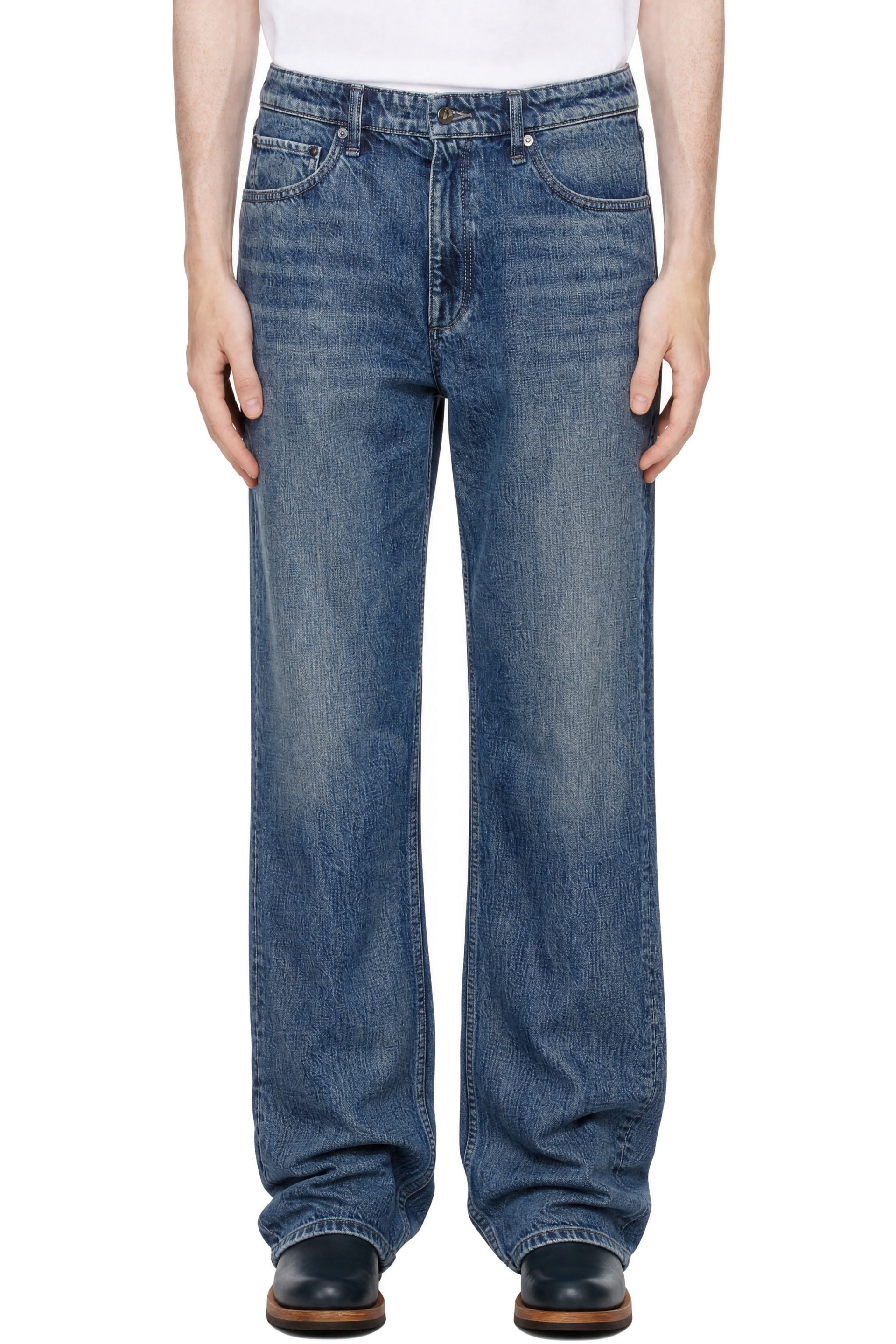 rag & bone - Blue Fit 4 Straight Jeans