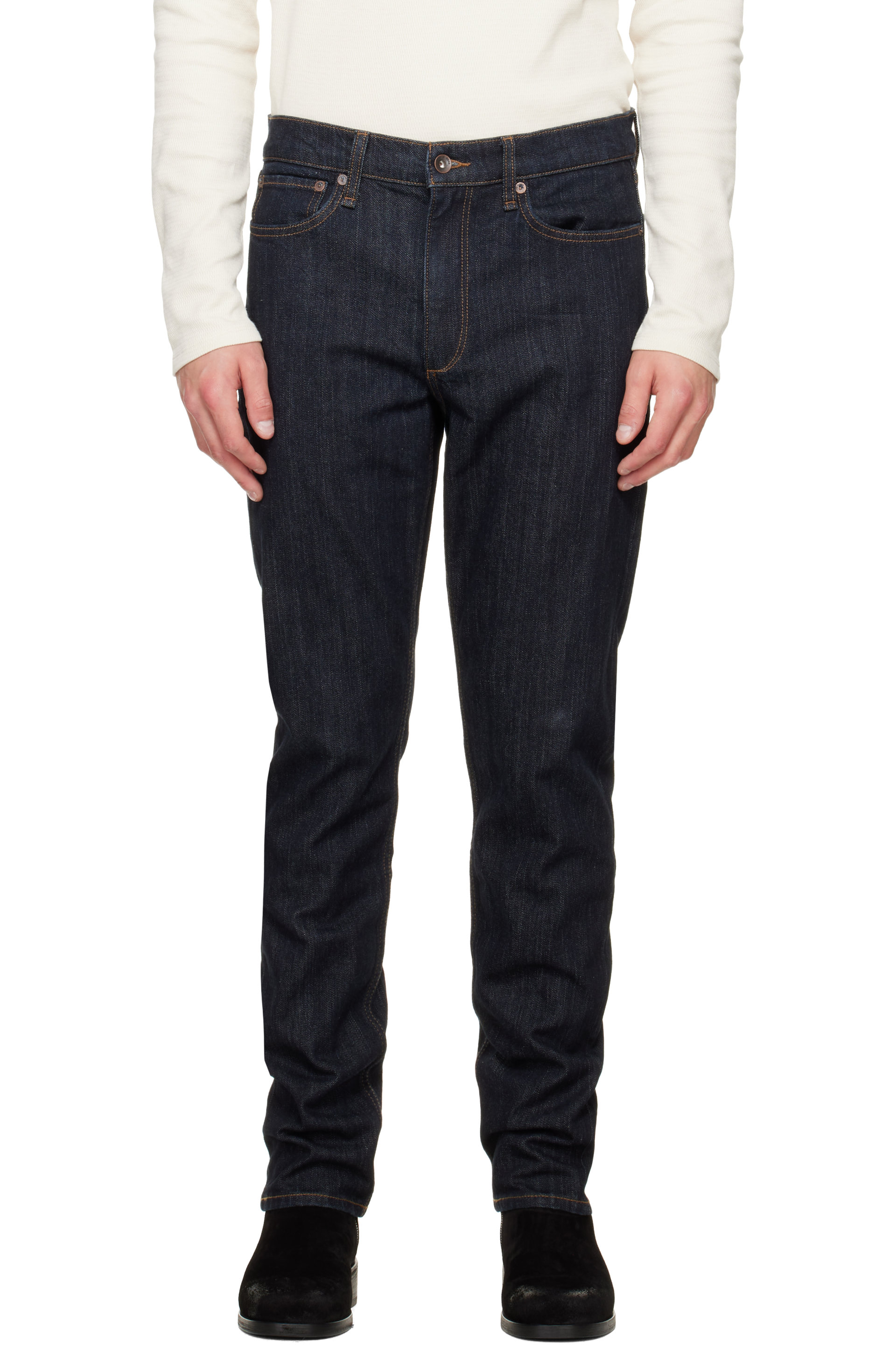 rag & bone - Navy Fit 2 Slim Jeans