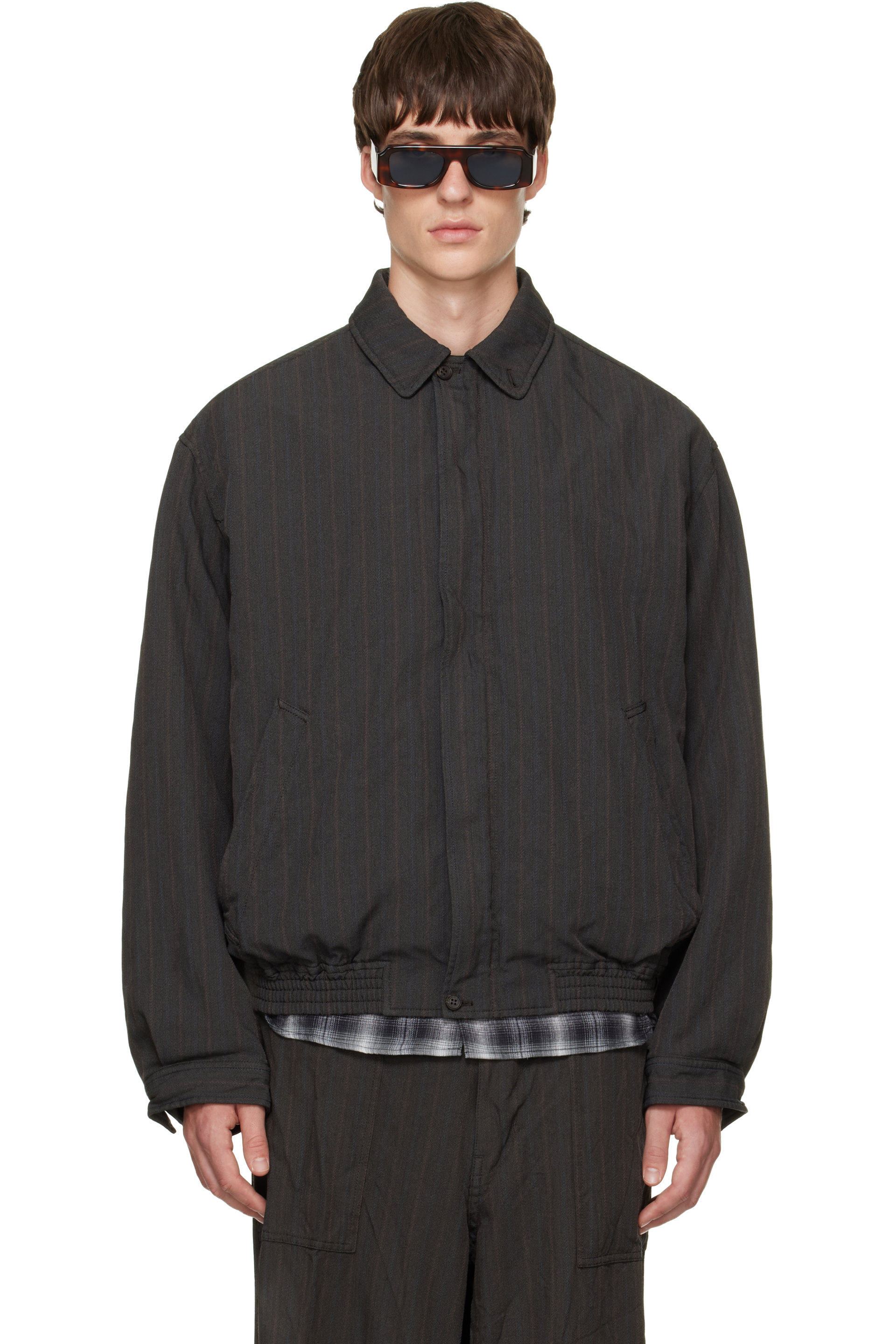 Comme des Garçons Homme - Brown Herringbone Stripe Jacket