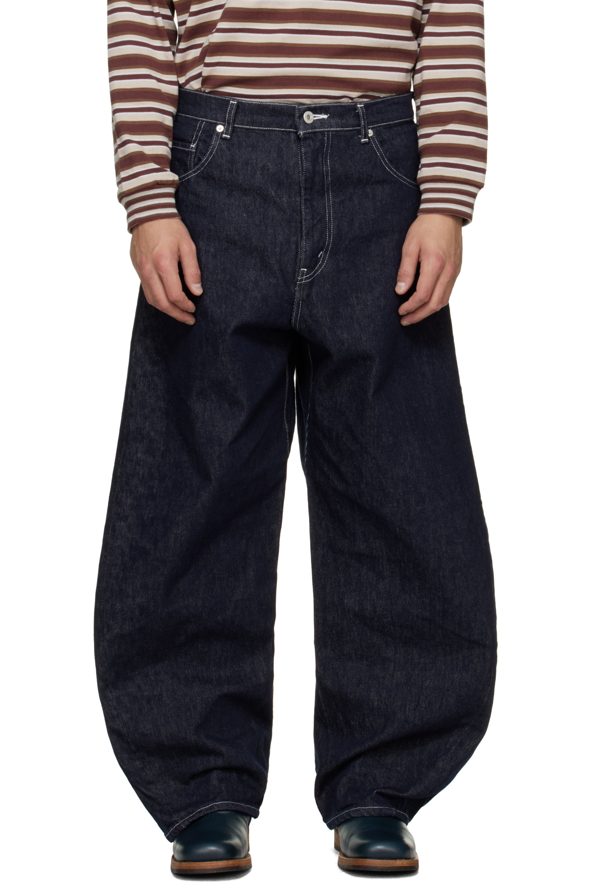 Comme des Garçons Homme - Navy Cotton Reactive Jeans