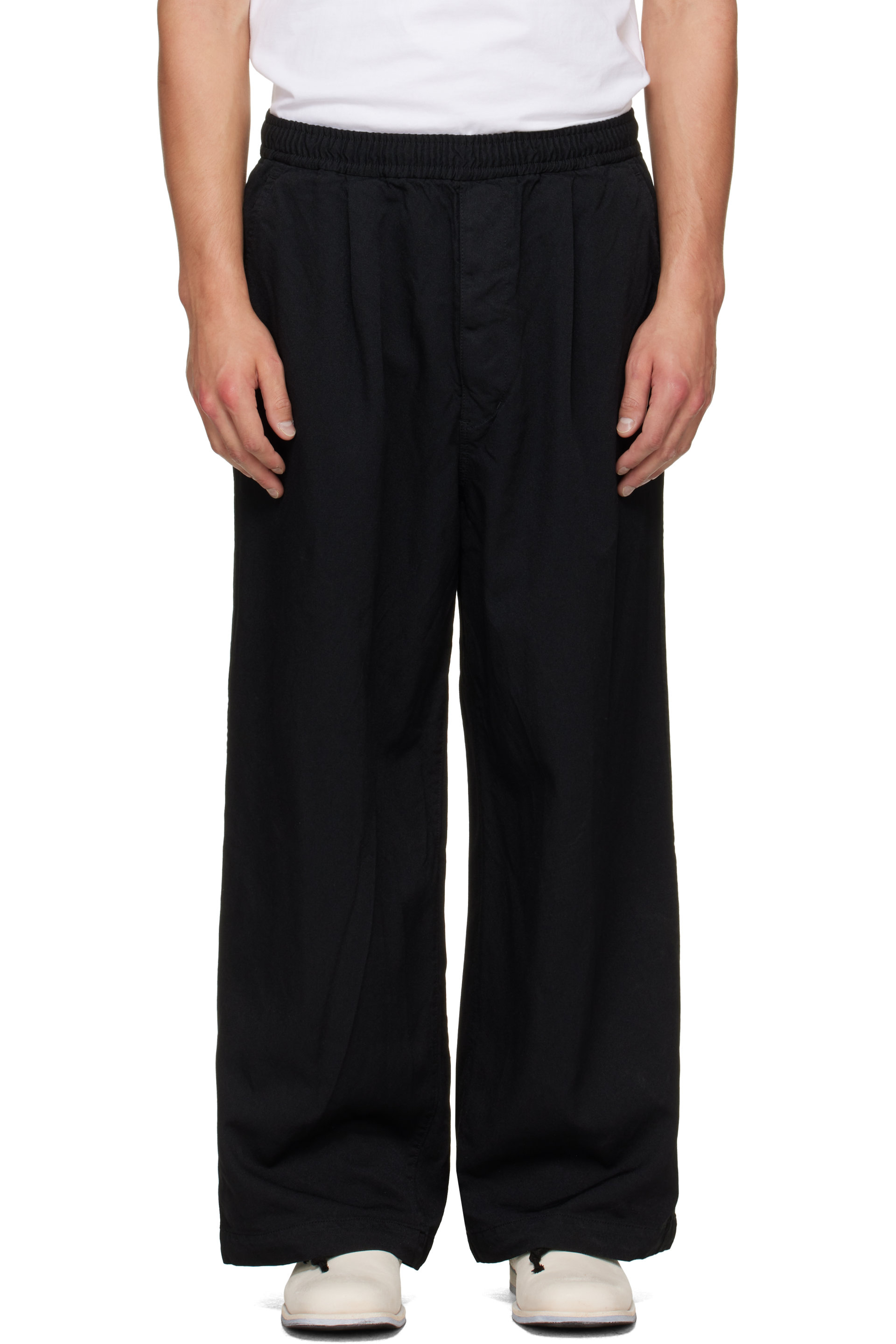 Comme des Garçons Homme - Black Polyester Serge Trousers