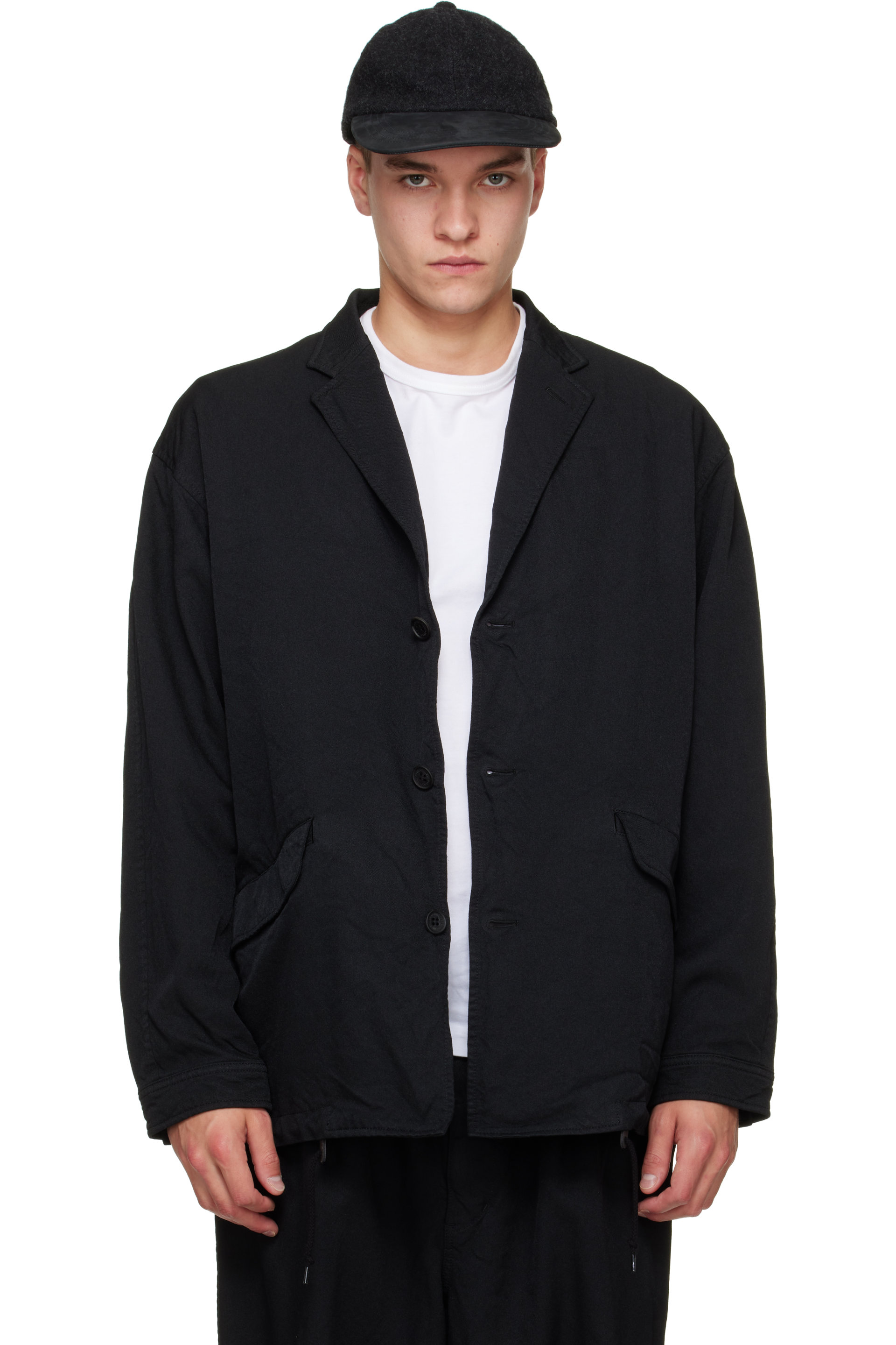 Comme des Garçons Homme - Black Polyester Serge Blazer