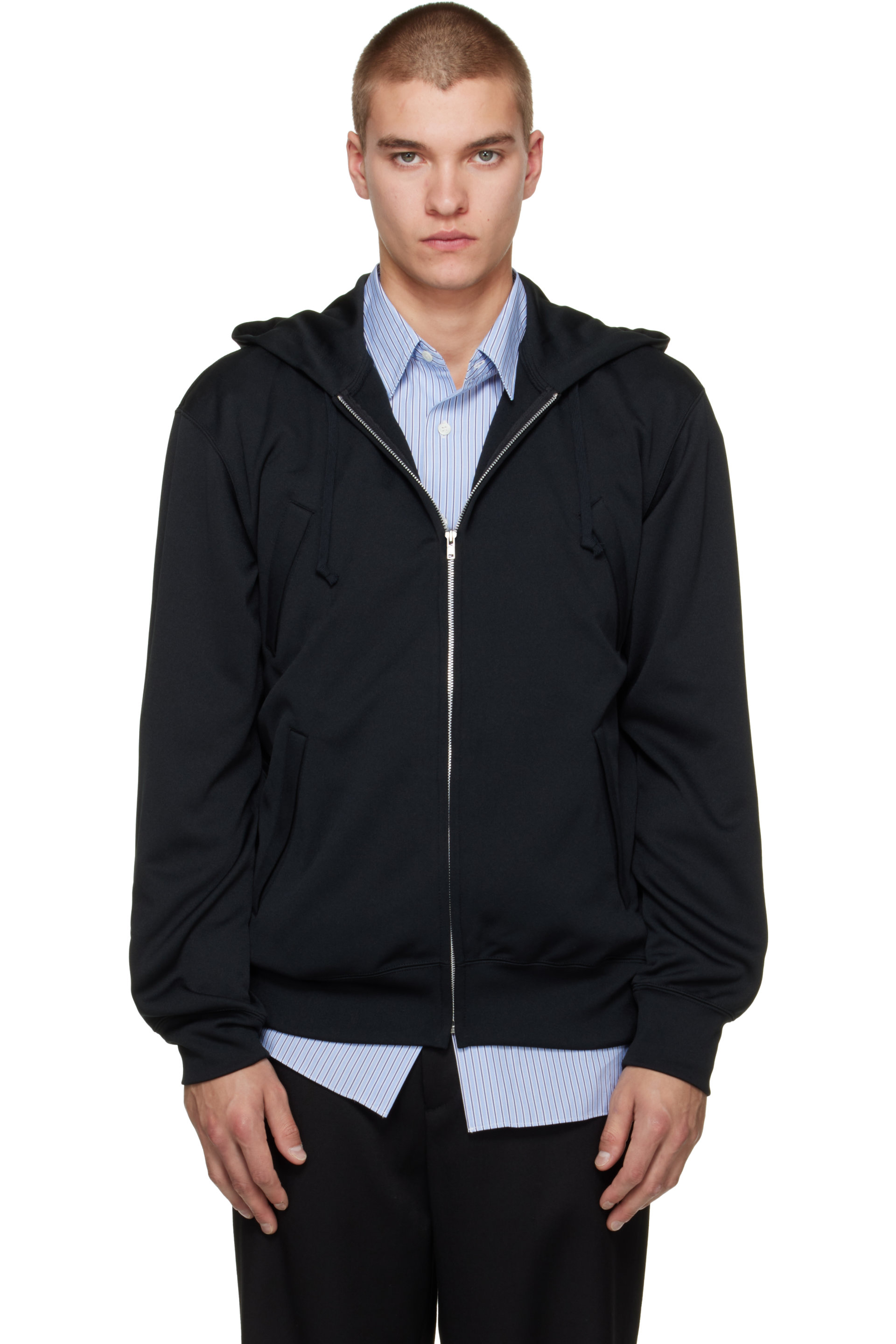 Comme des Garçons Homme Deux - Black Four Pocket Hoodie
