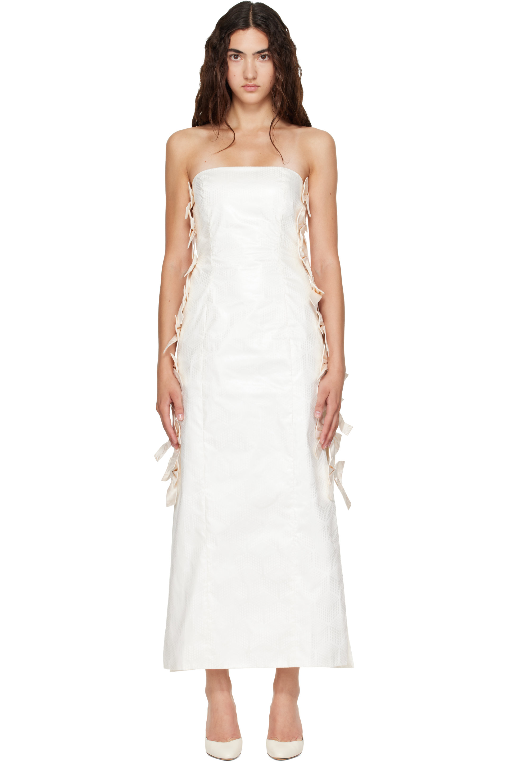 SUPER YAYA - Off-White Sofia Maxi Dress