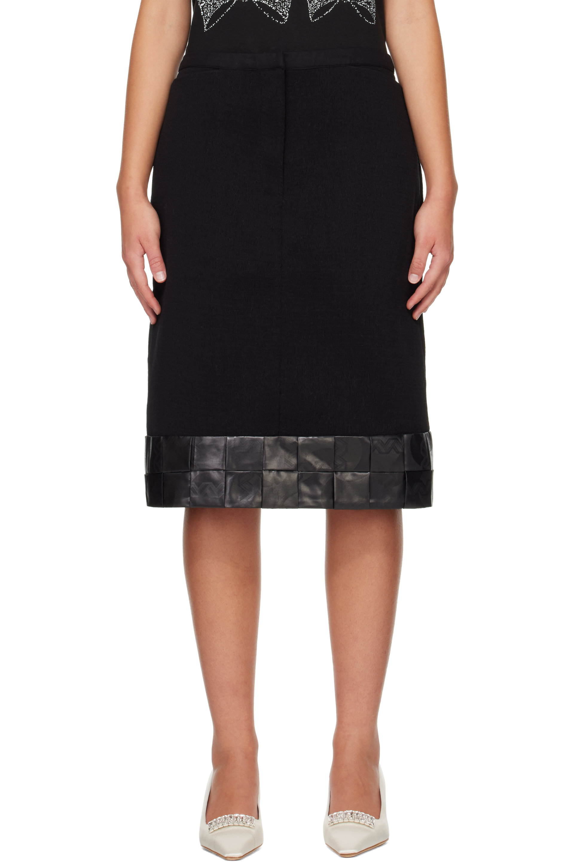 SUPER YAYA - Black Saam Midi Skirt