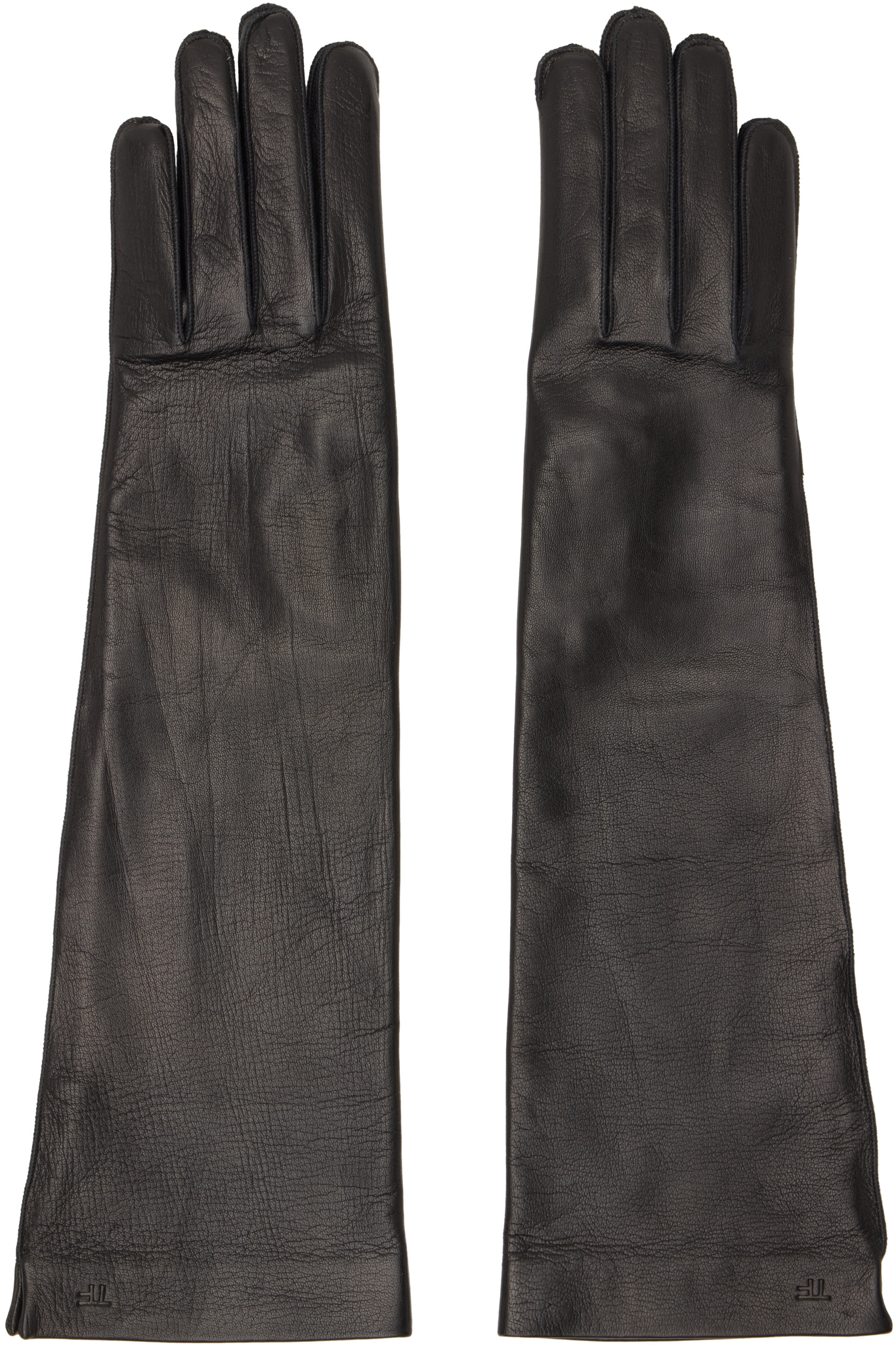 TOM FORD - Black Soft Nappa Leather Long Gloves
