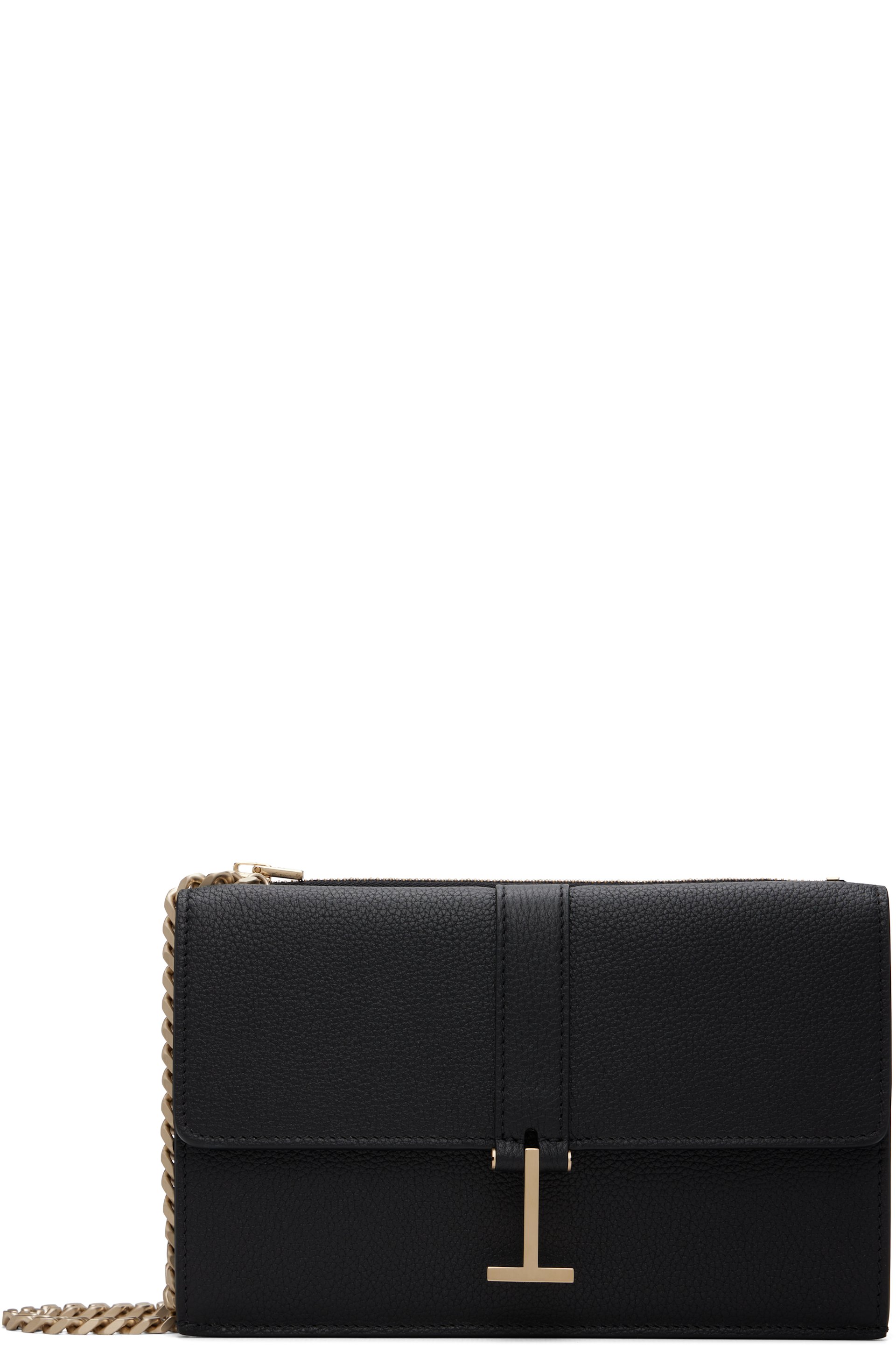 TOM FORD - Black Grain Leather Kara Chain Mini Bag