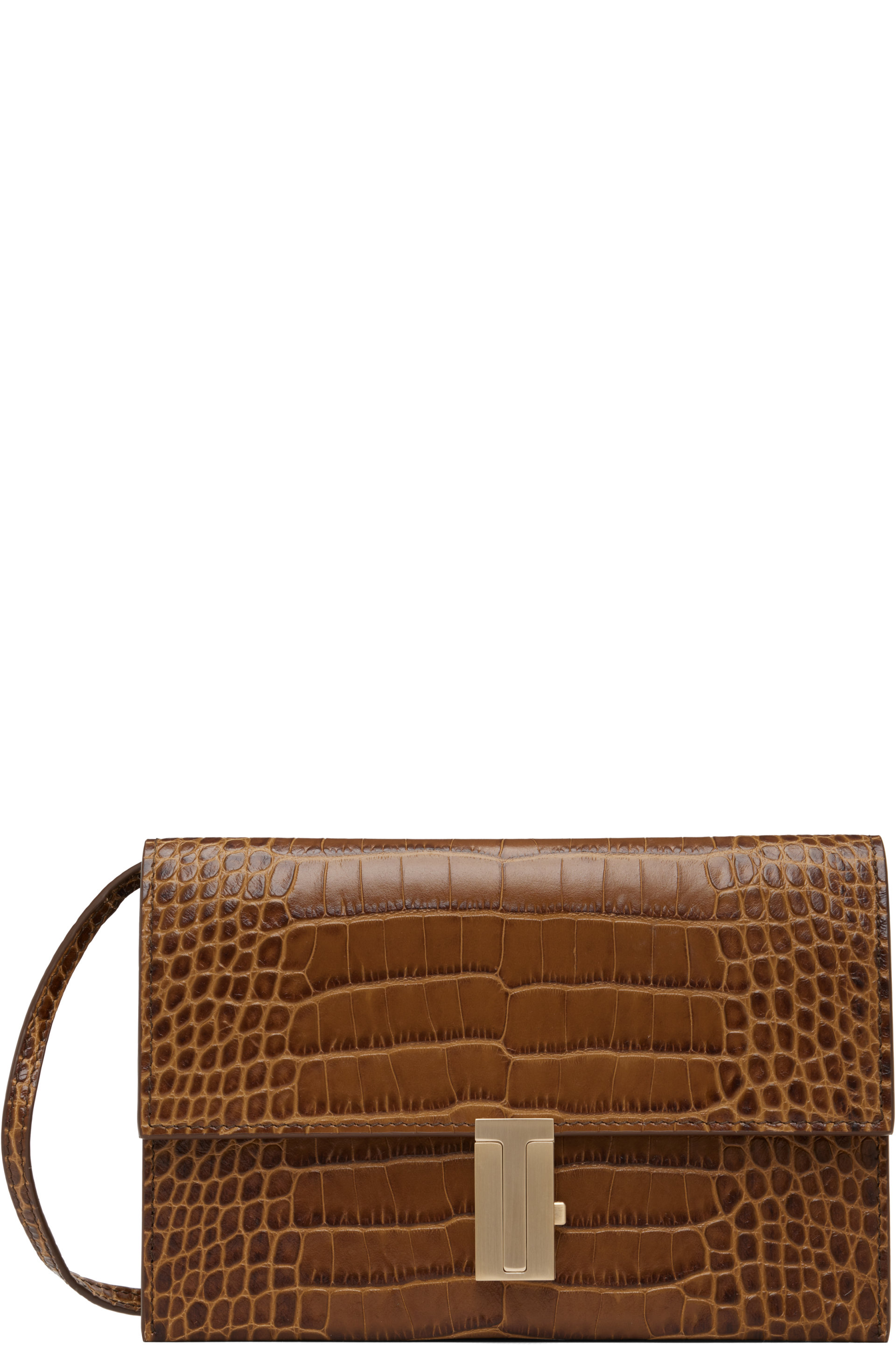 TOM FORD - Brown Mia Mini Crocodile Leather Bag