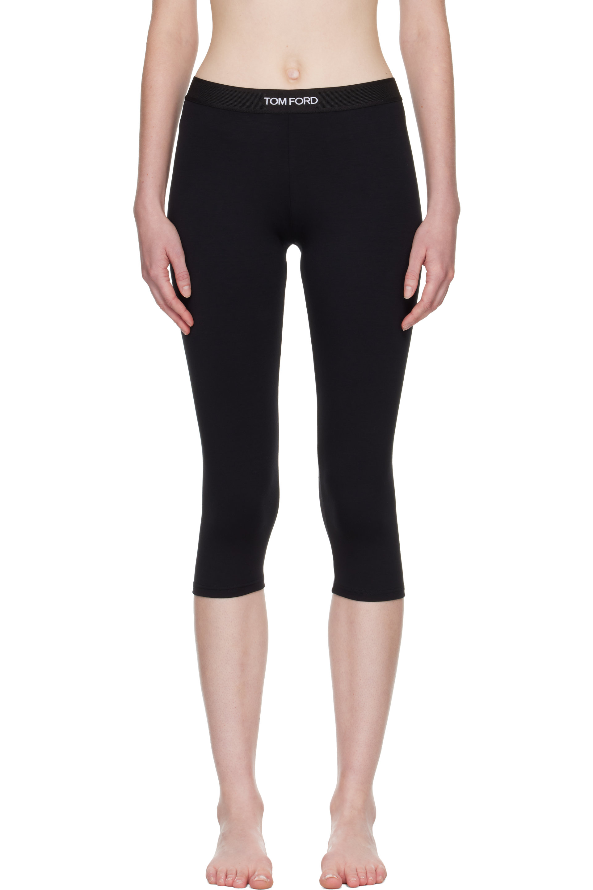 TOM FORD - Black Modal Yoga Leggings