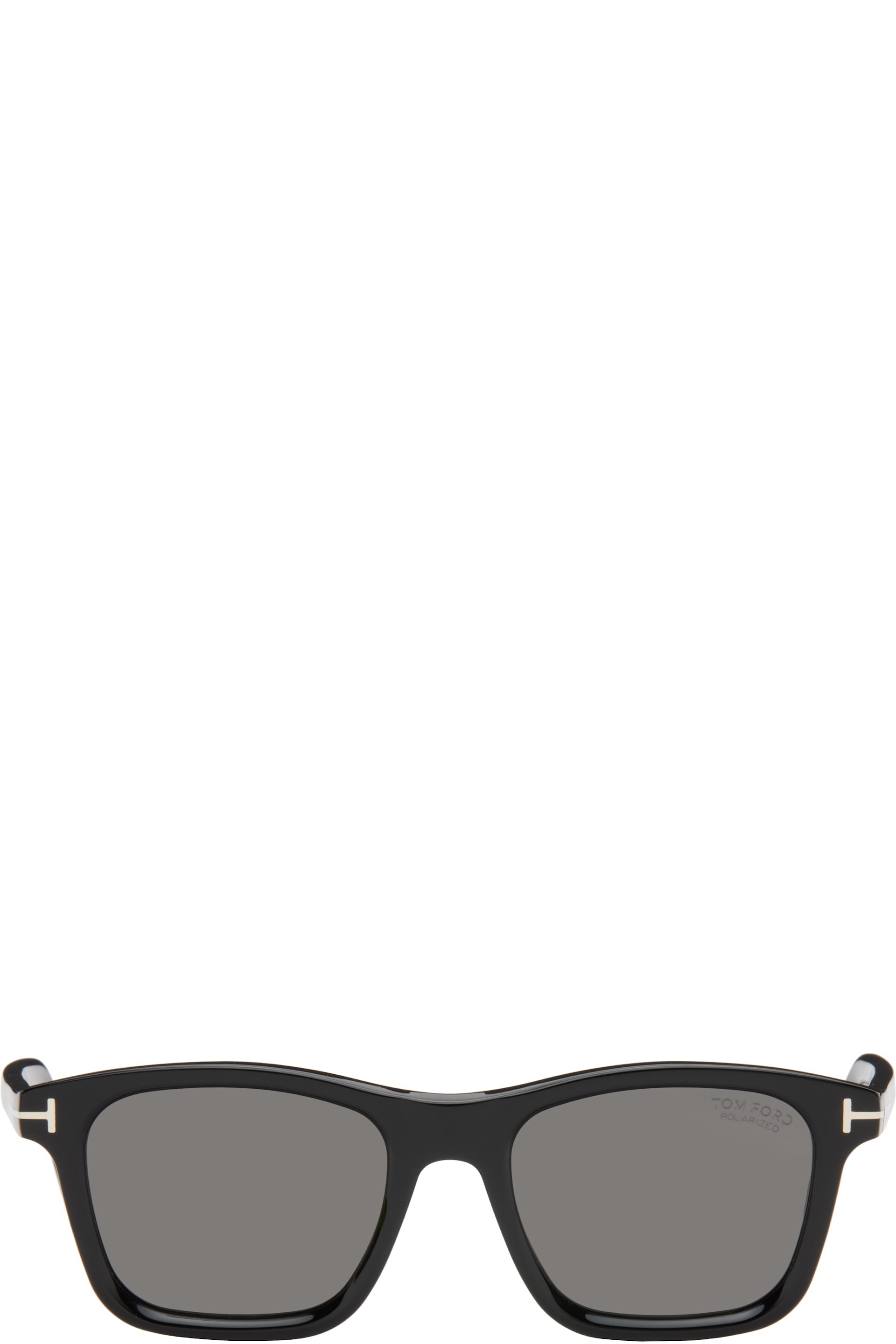 TOM FORD - Black Polarized Barron Sunglasses
