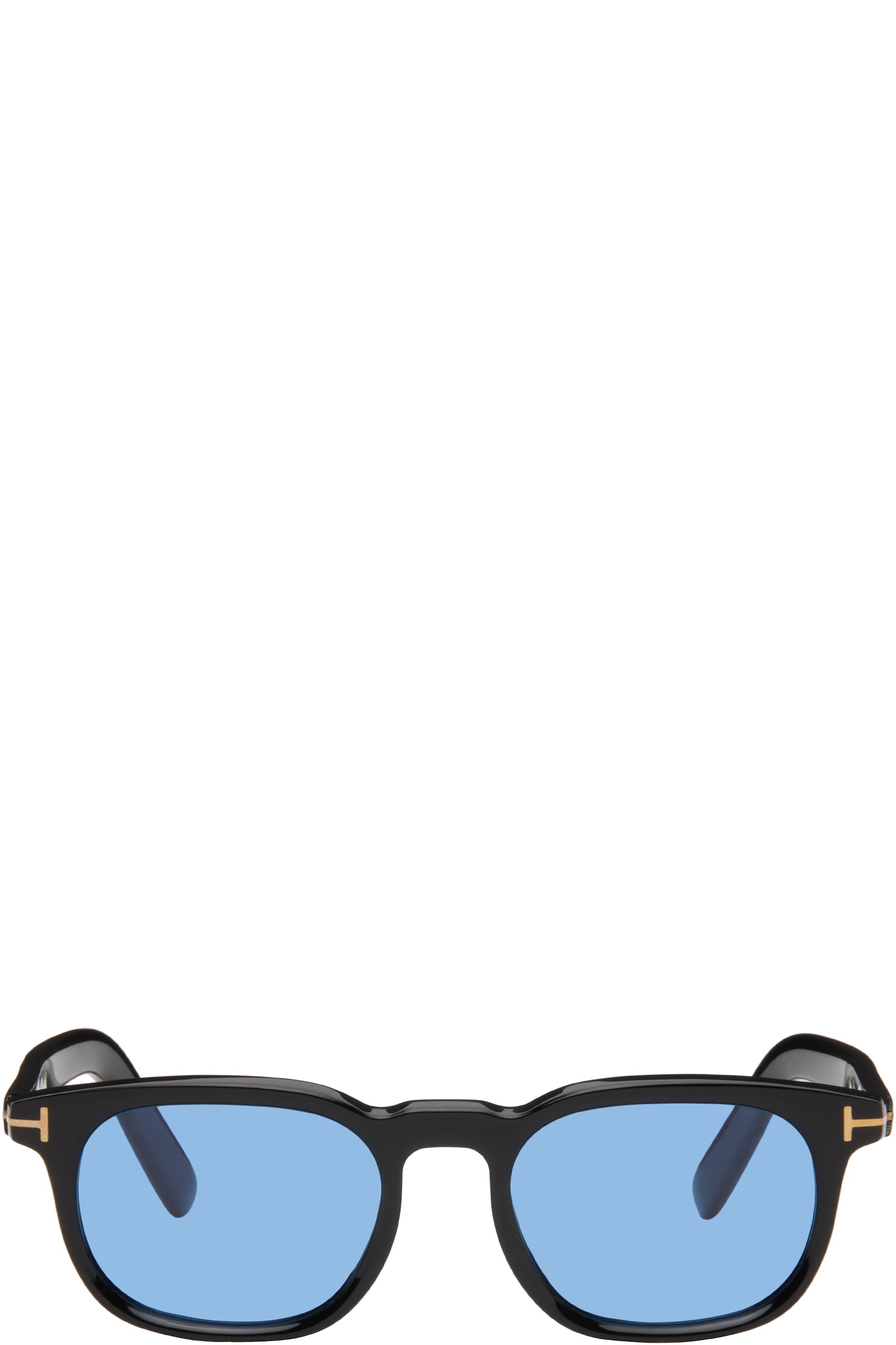 TOM FORD - Black Round Sunglasses