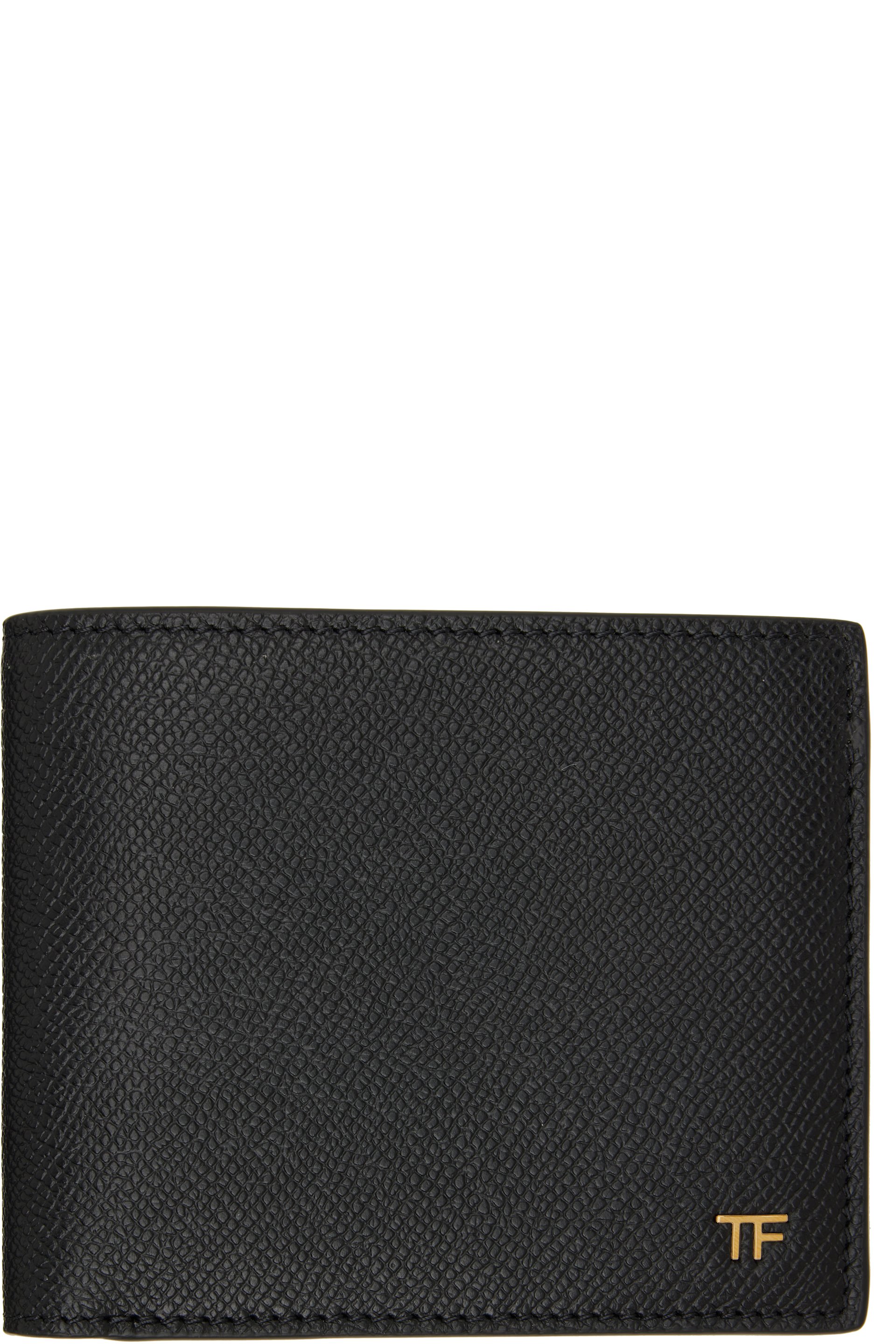 TOM FORD - Black Small Grain Leather Bifold Wallet