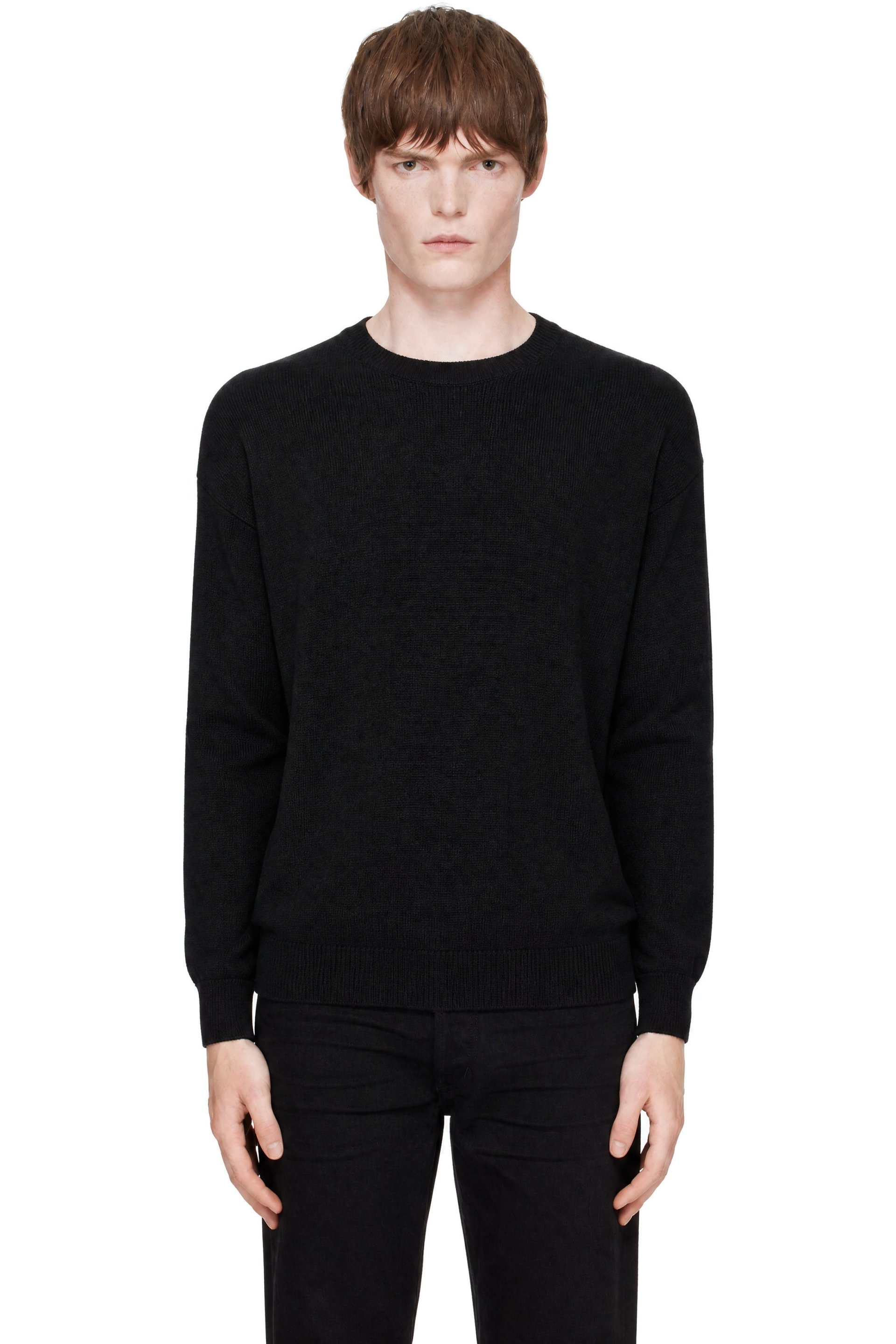 TOM FORD - Black Cashmere Crew Neck Sweater