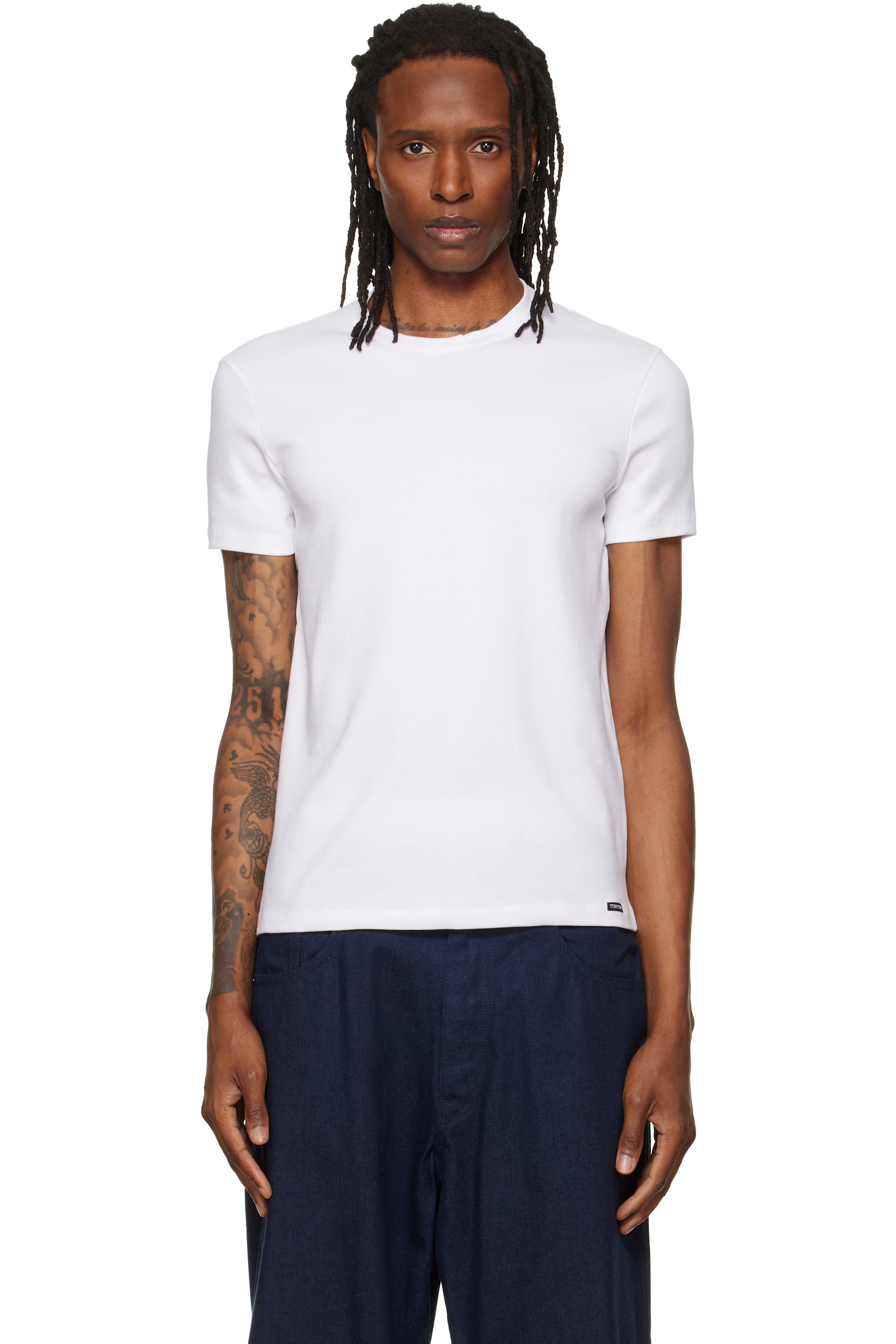 TOM FORD - T-shirt blanc en coton