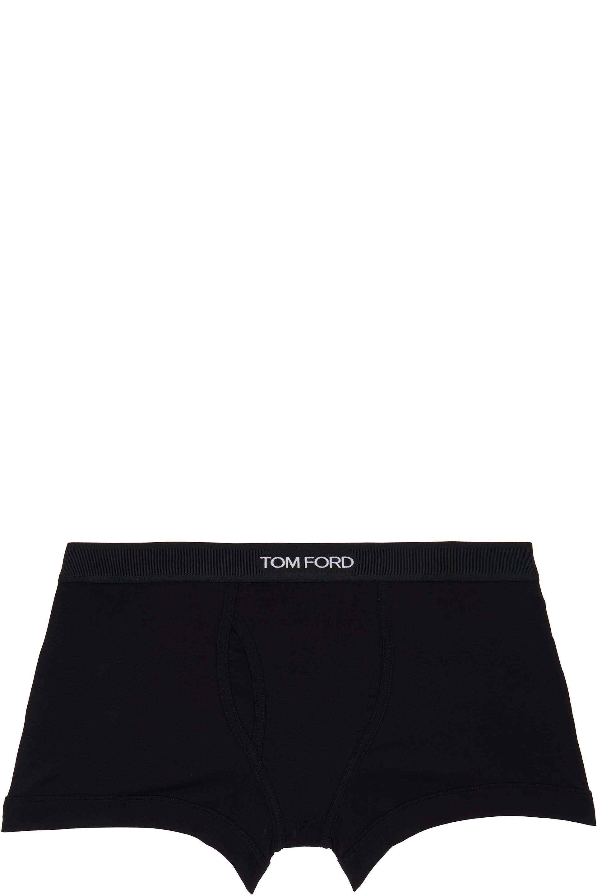 TOM FORD - Two-Pack Black Cotton Boxer Briefs