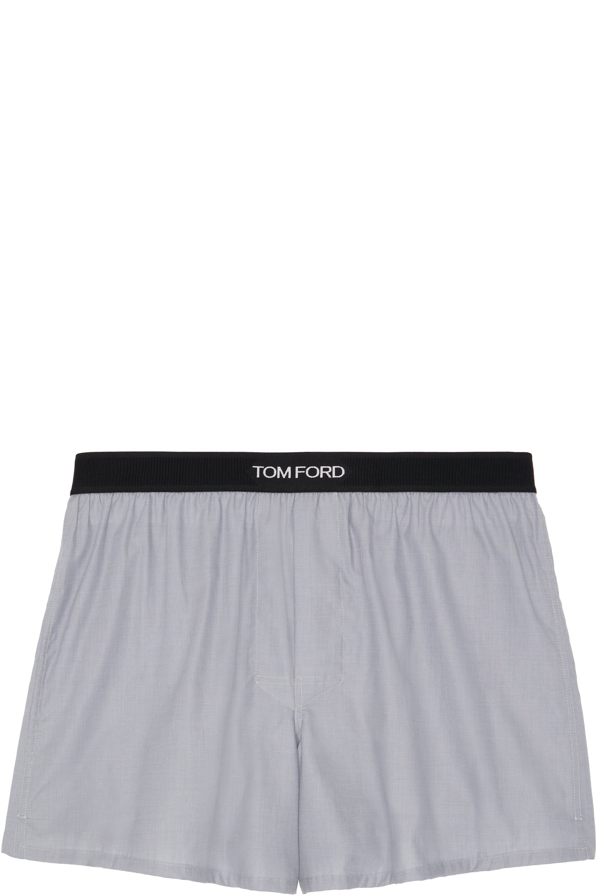 TOM FORD - Gray Cotton Boxers
