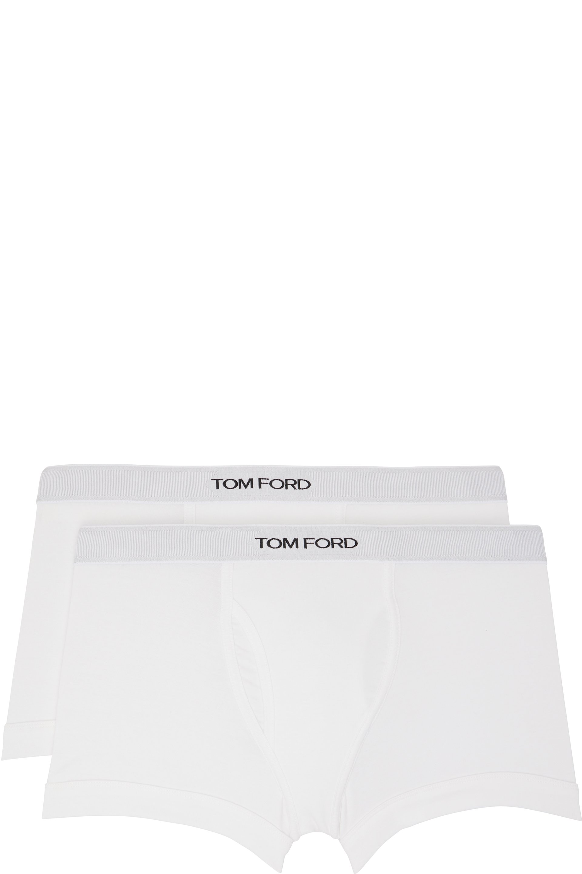 TOM FORD - Two-Pack White Cotton Boxer Briefs