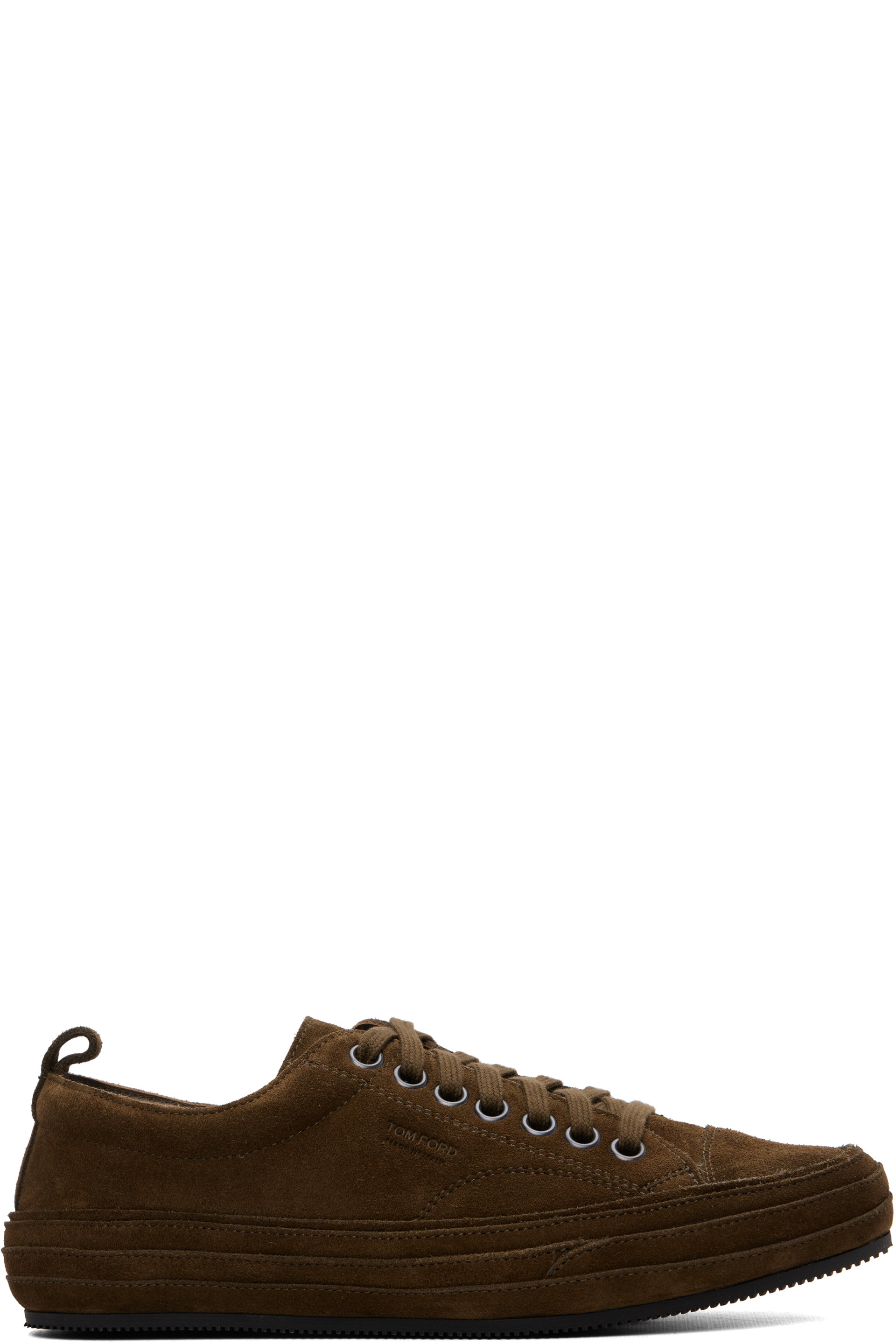 TOM FORD - Brown Suede Dean Sneakers