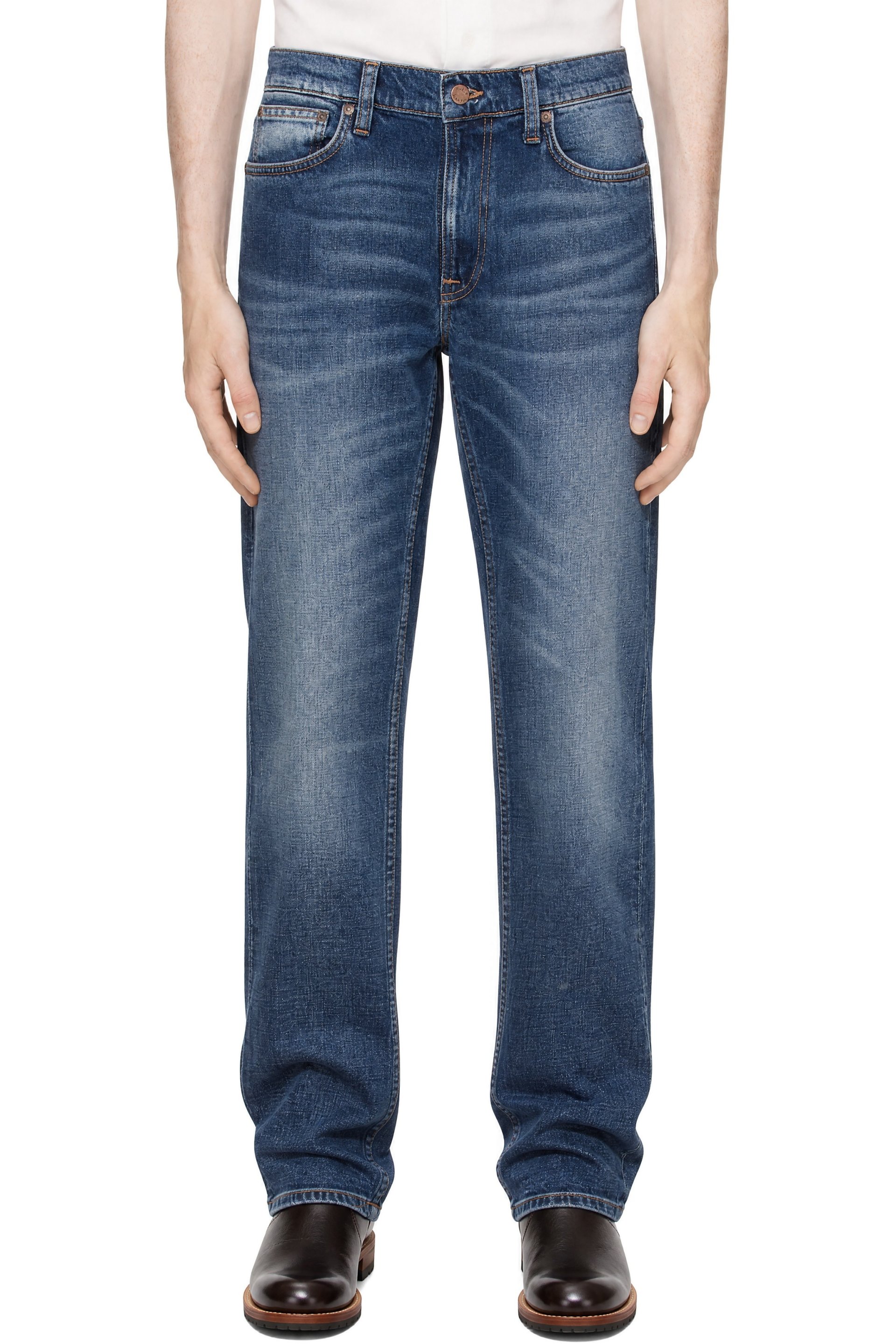 Nudie Jeans - Blue Lean Dean Jeans