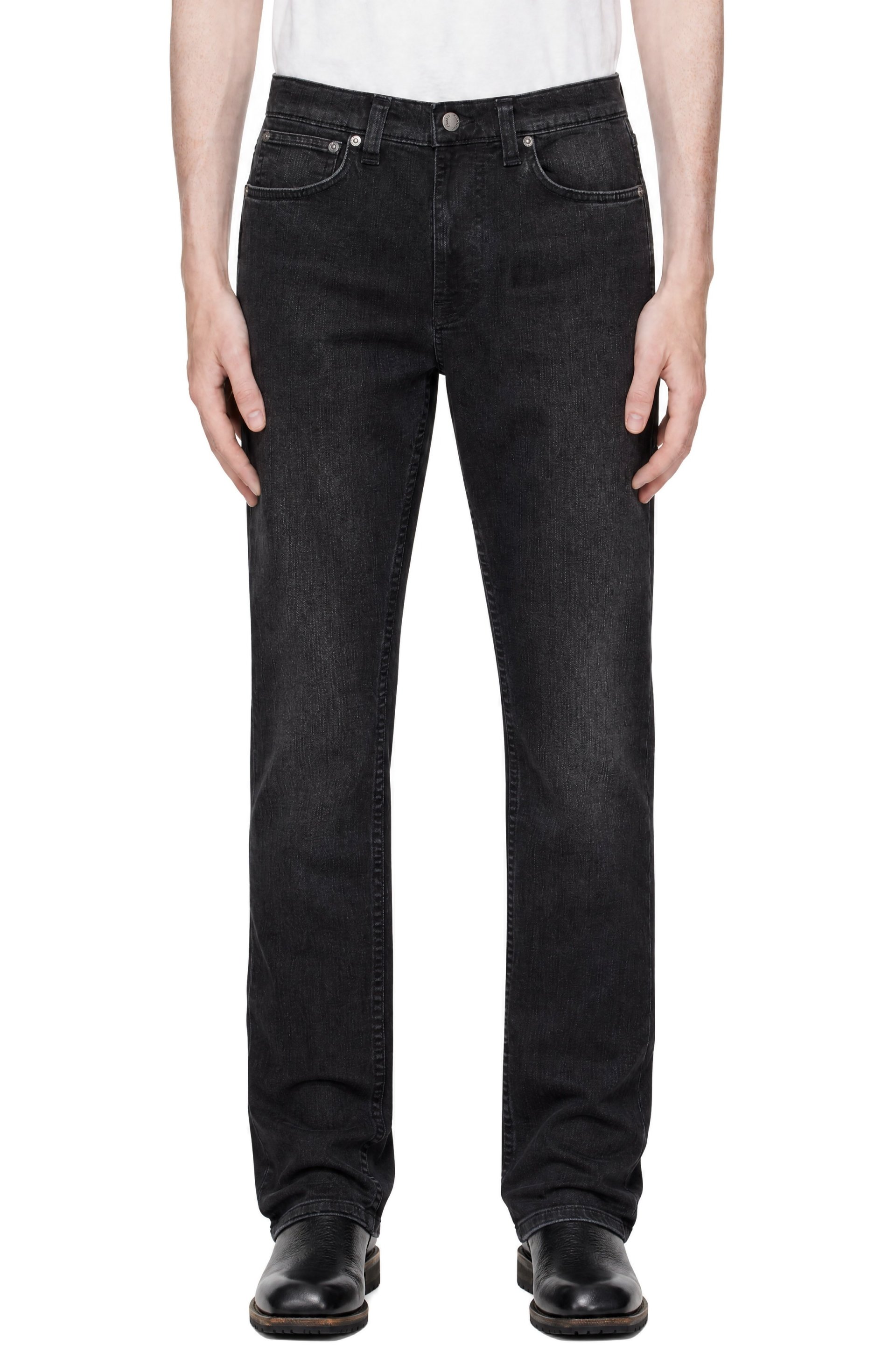 Nudie Jeans - Black Lean Dean Jeans