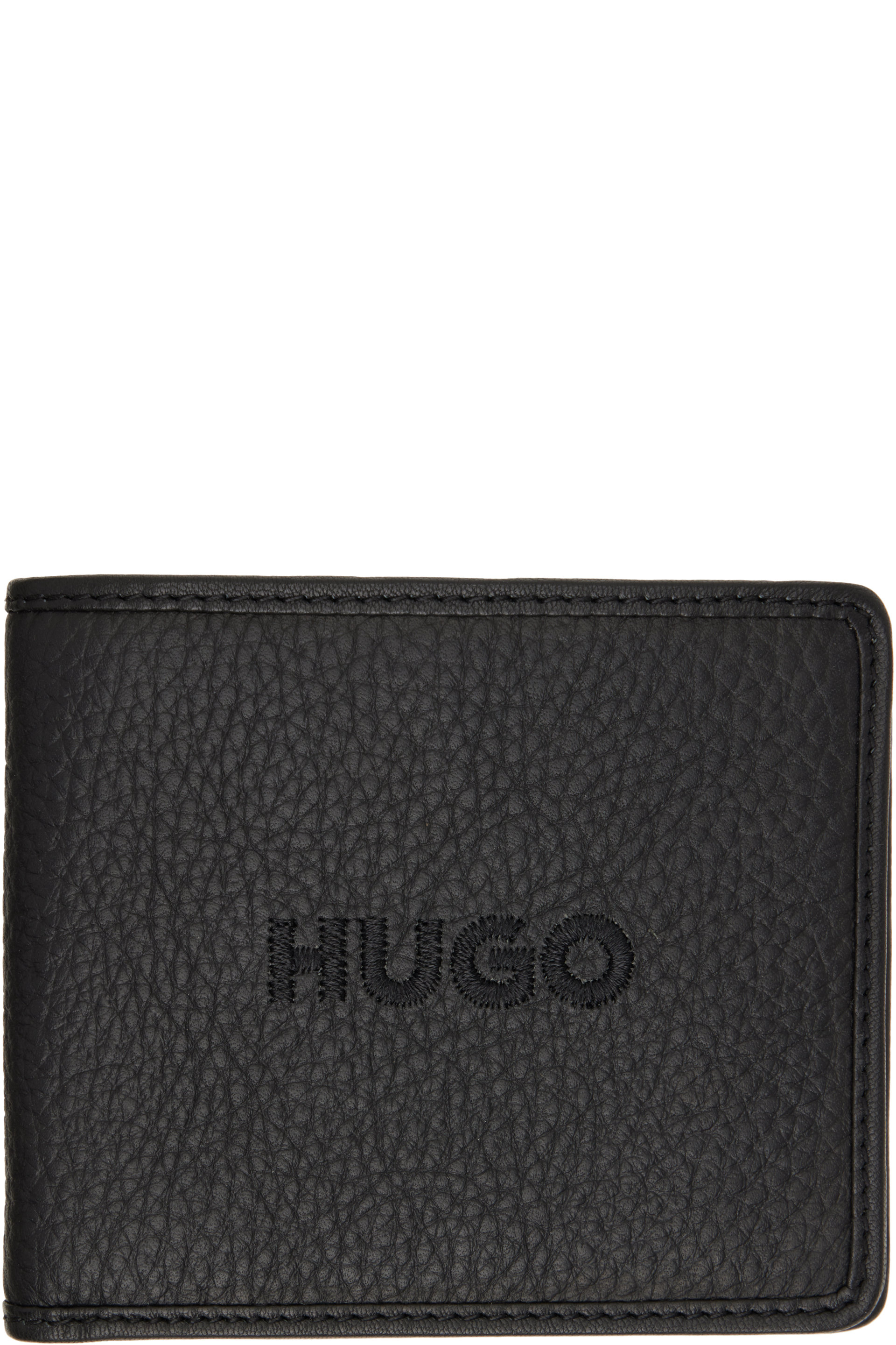 Hugo - Black Leather Bifold Wallet