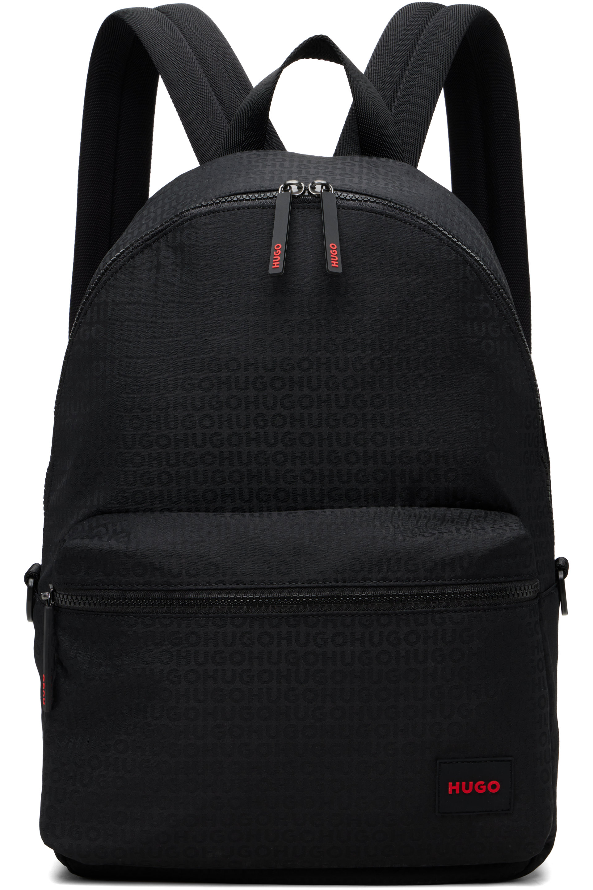 Hugo - Black Jacquard Backpack