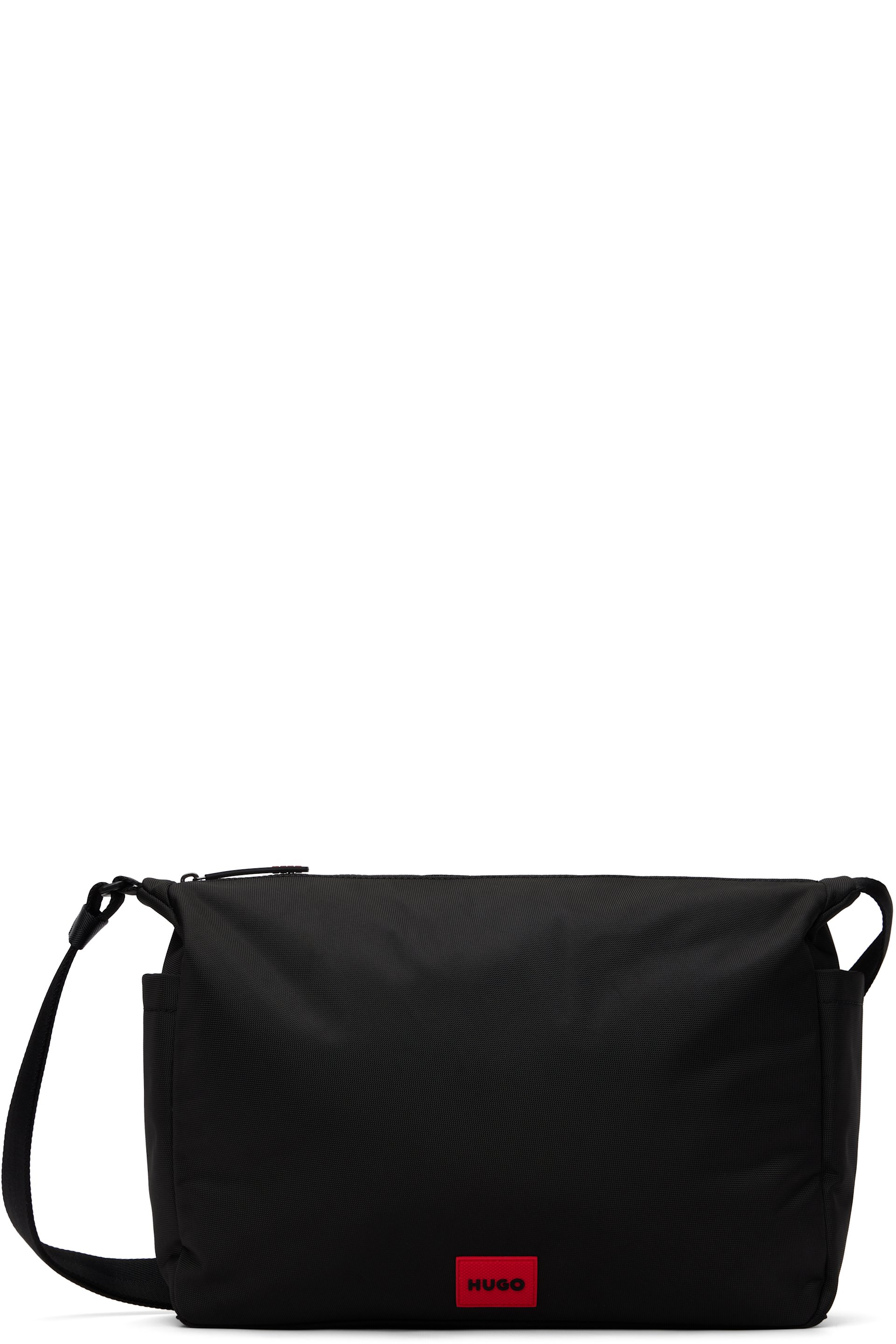 Hugo - Black Canvas Messenger Bag