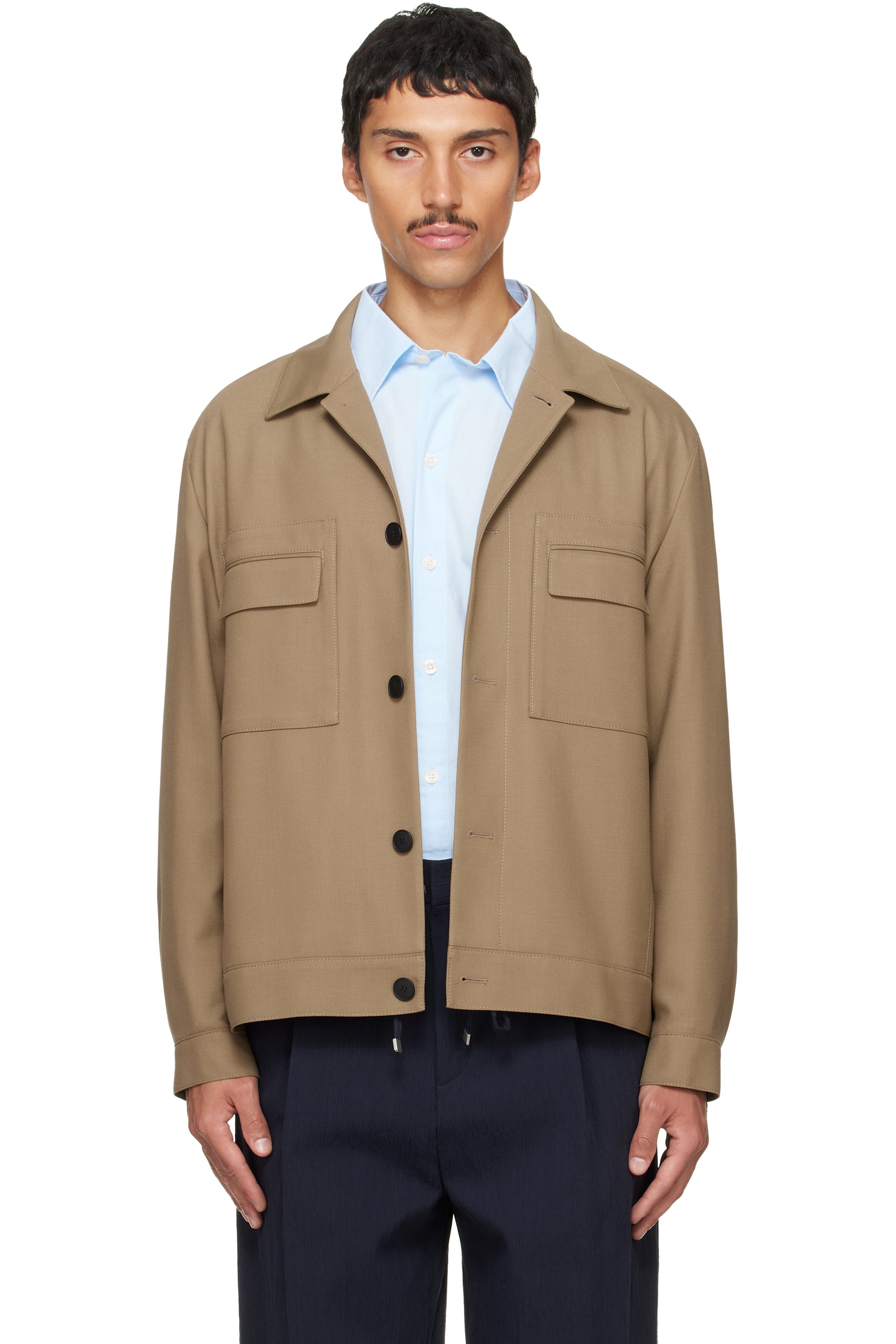 Hugo - Beige Slim-Fit Jacket
