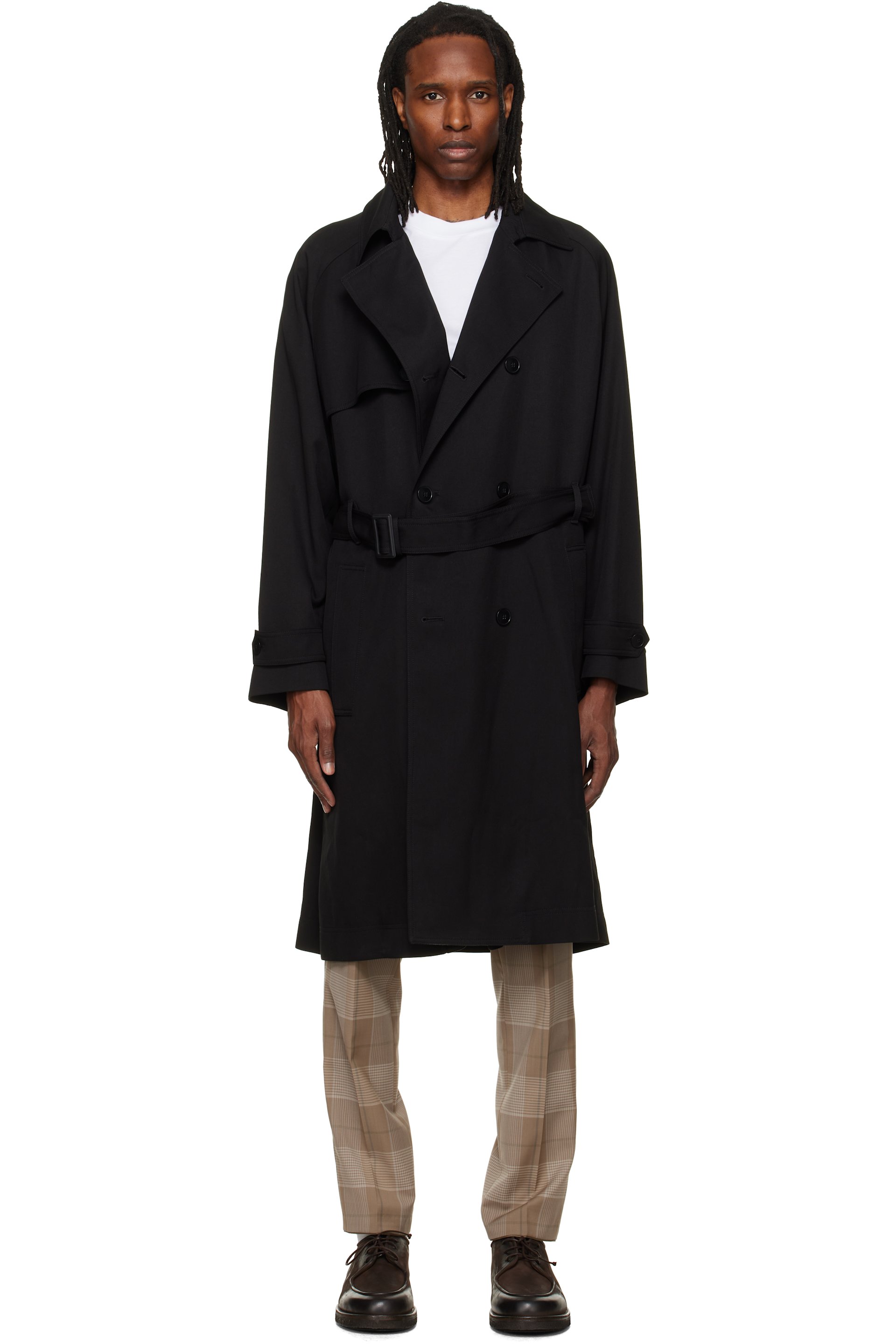 Hugo - Black Belted Trench Coat
