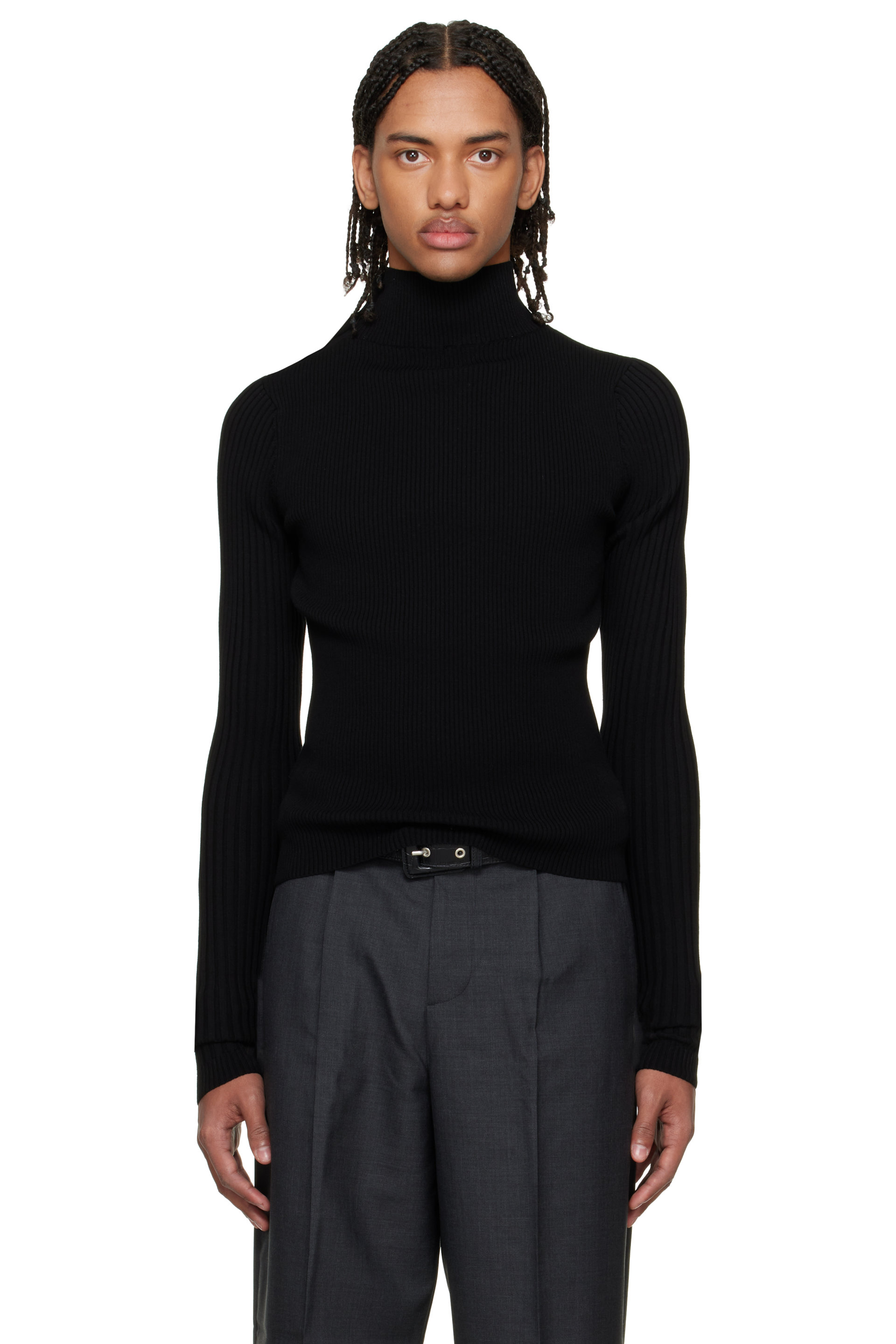 Hugo - Black entire studios Edition Shoulder Buttons Sweater