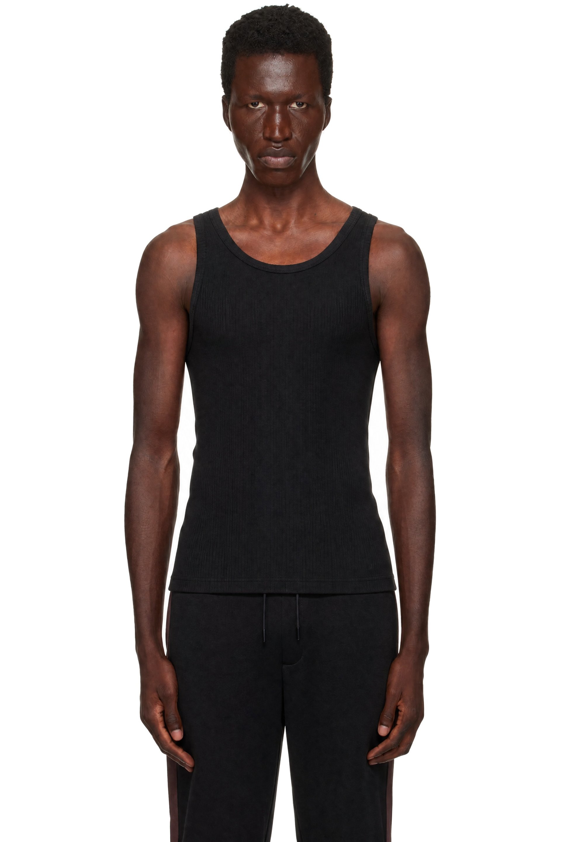 Hugo - Black entire studios Edition Ribbed Tank Top
