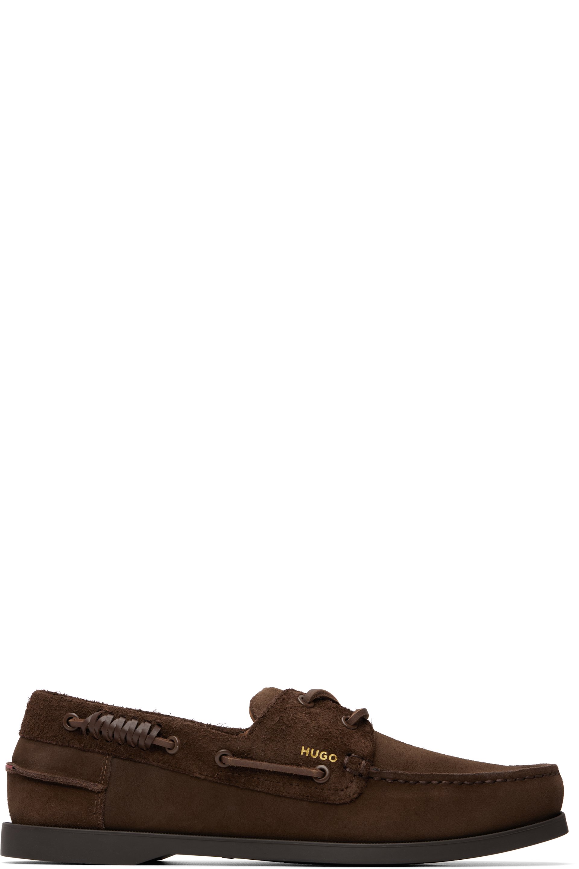 Hugo - Brown Mixed Suedes Boat Shoes