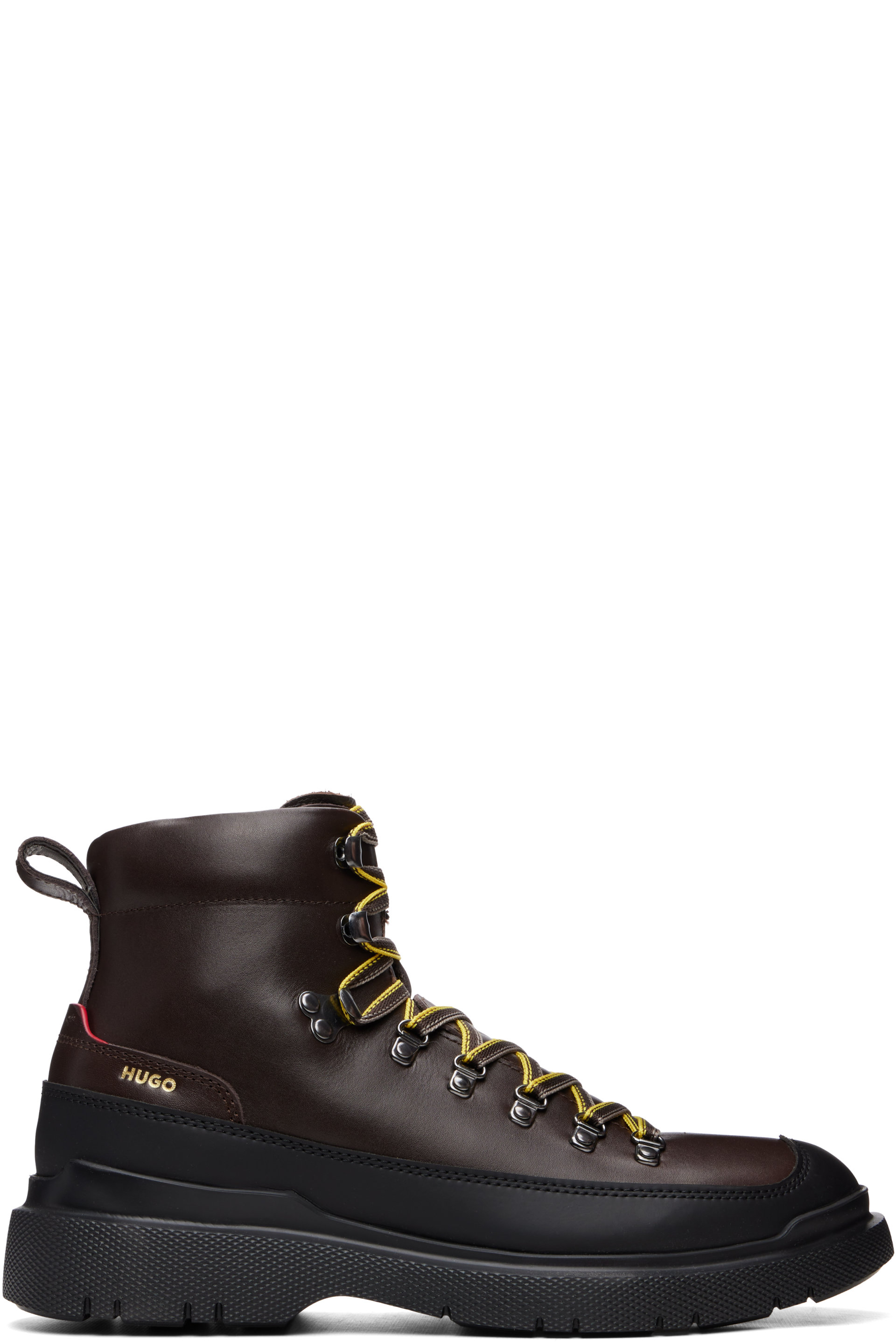 Hugo - Brown Hiking-Style Leather Boots