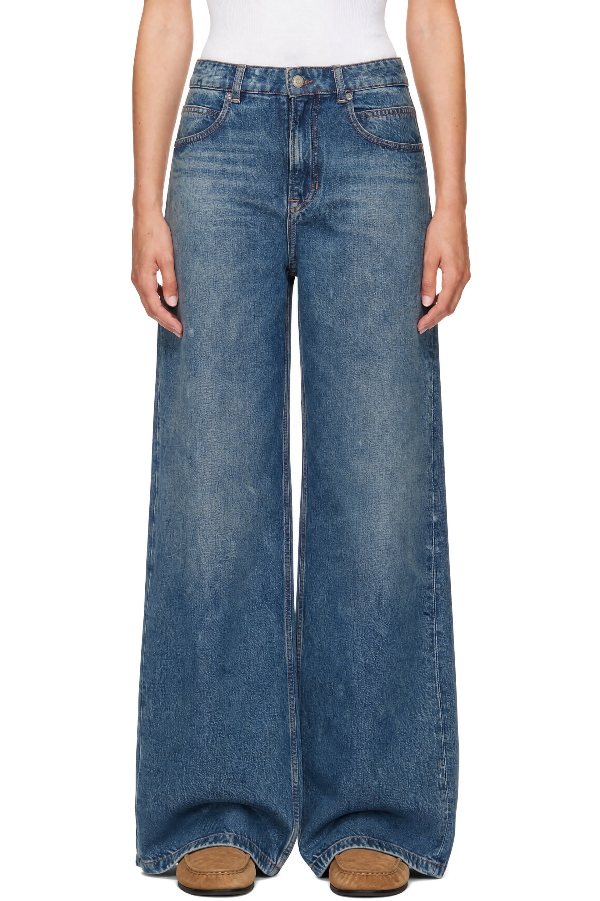 BOSS - Blue High-Rise Jeans