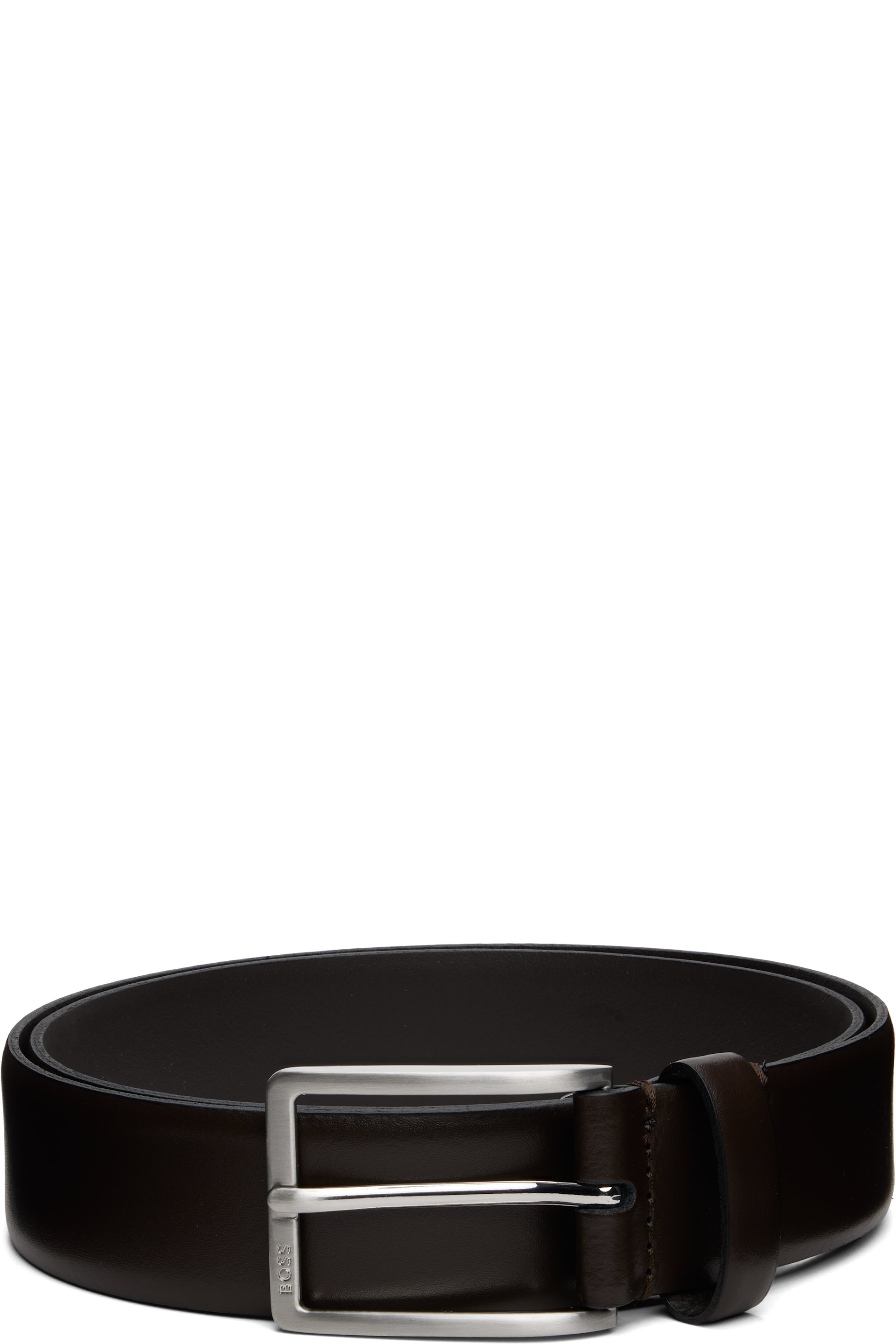 BOSS - Brown Leather Pin-Buckle Belt