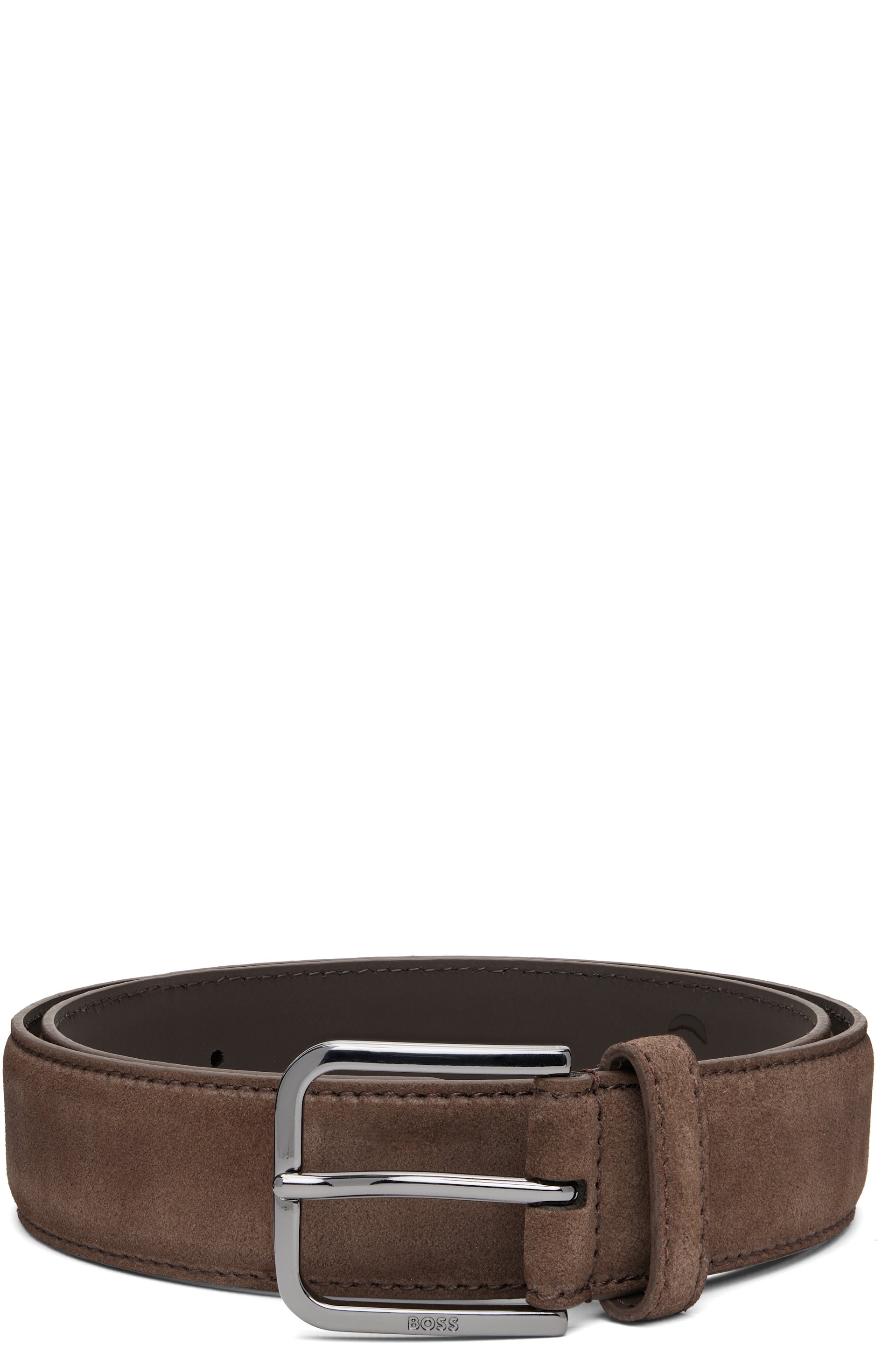 Boss - Ceinture brune en cuir