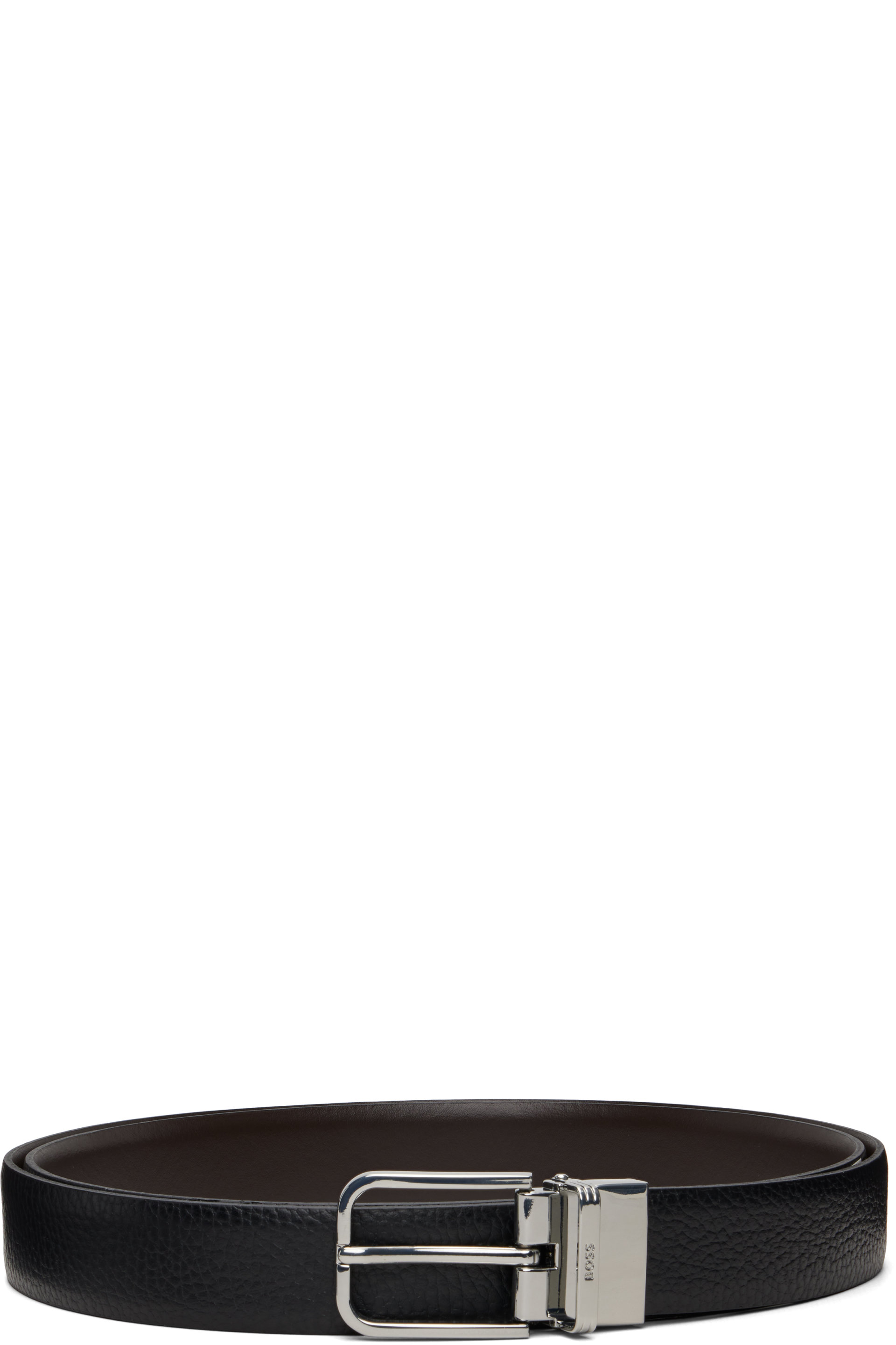 BOSS - 黑色 Logo Keeper Leather 腰带