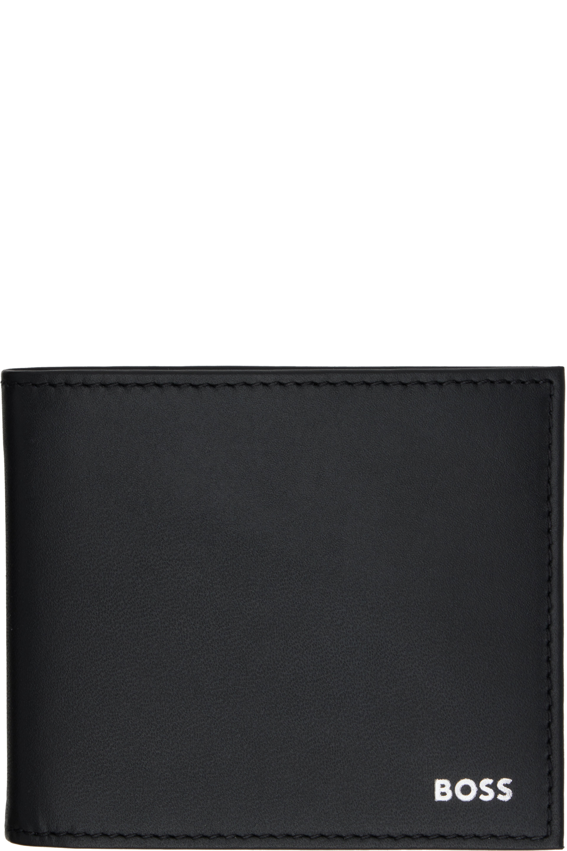 BOSS - Black Smooth-Leather Logo Blllfold Wallet