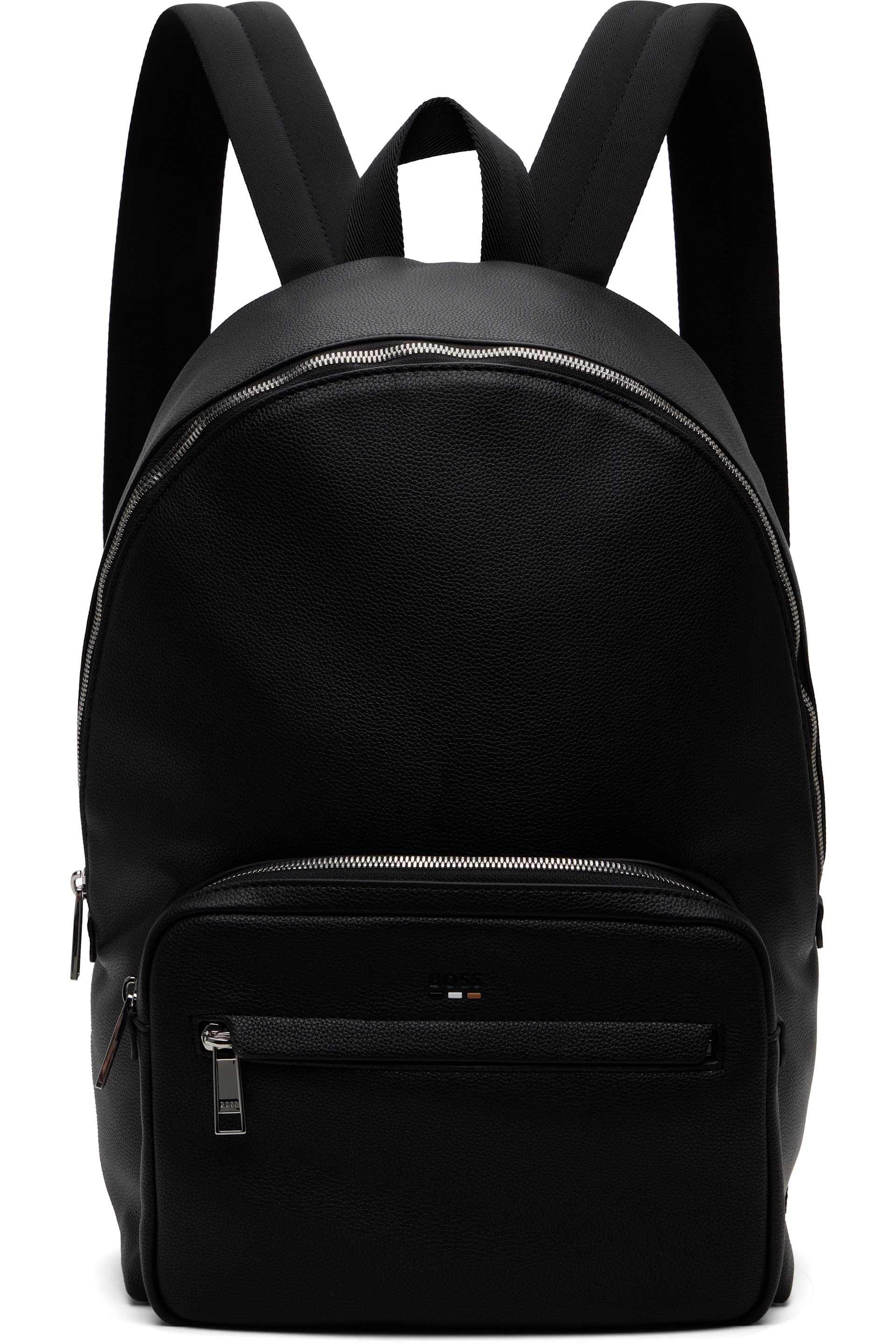 BOSS - Black Embossed-Logo Backpack