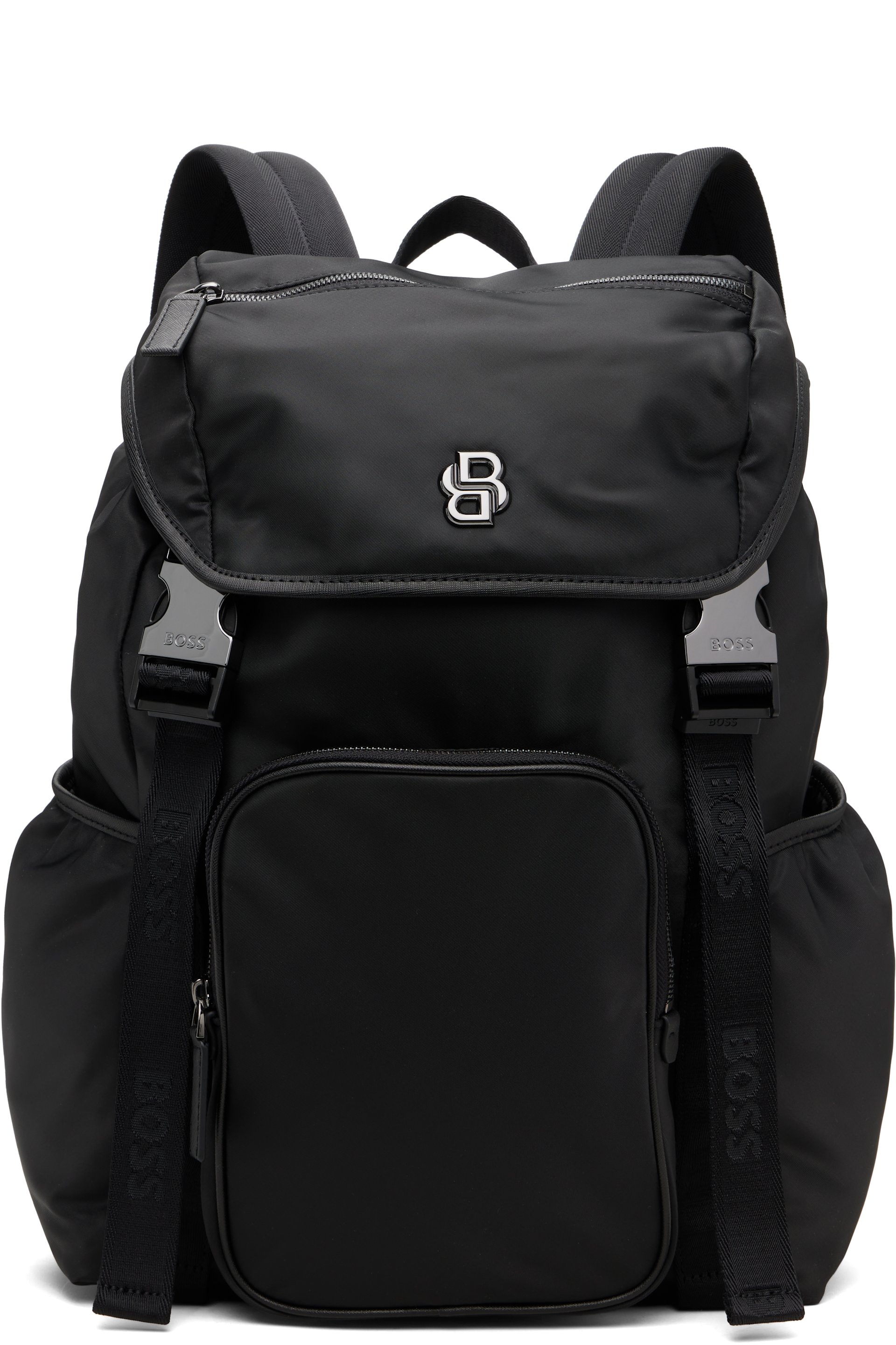 BOSS - Black Double B Monogram Backpack