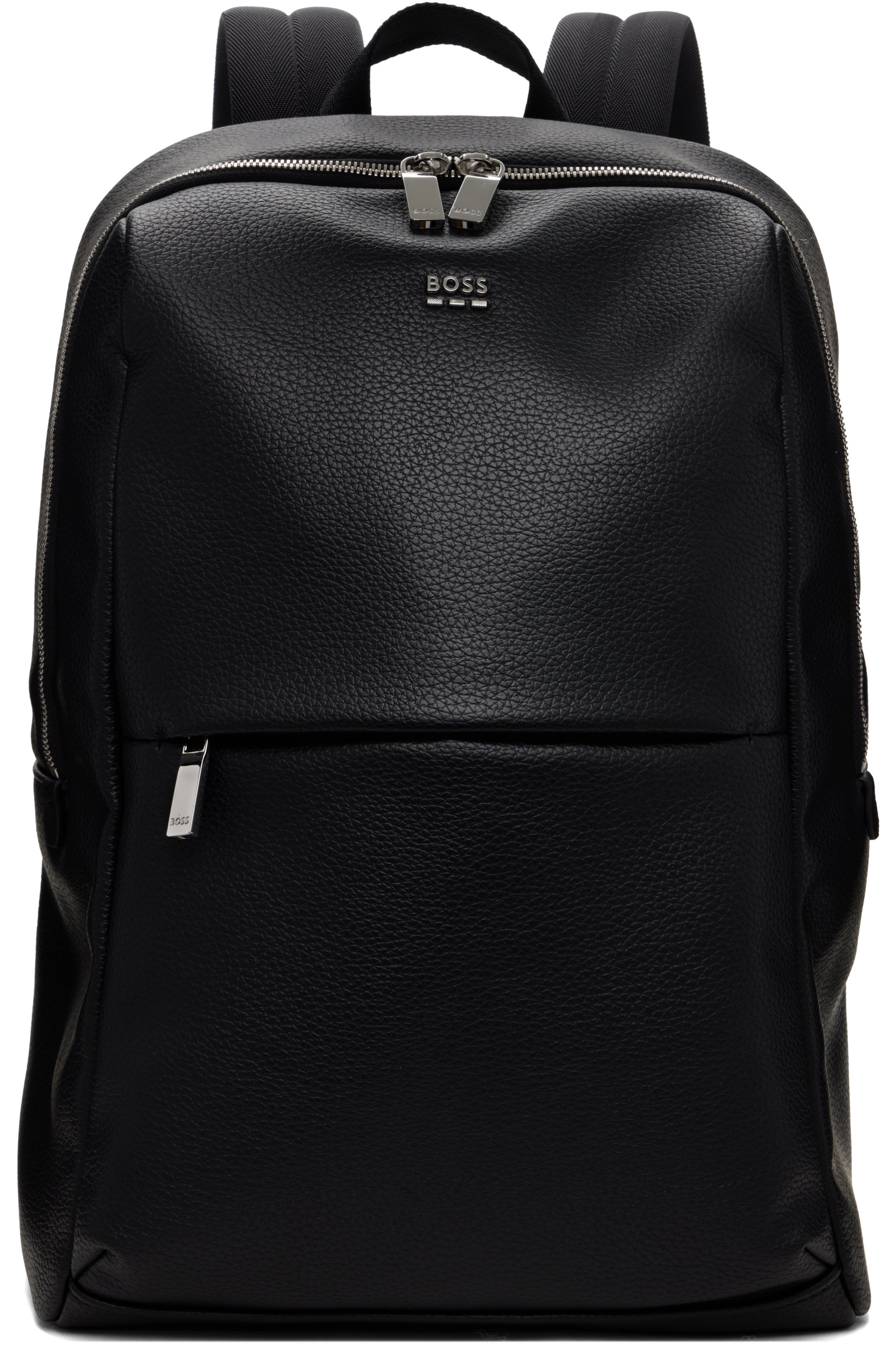 Boss - Sac à dos noir en cuir synthétique