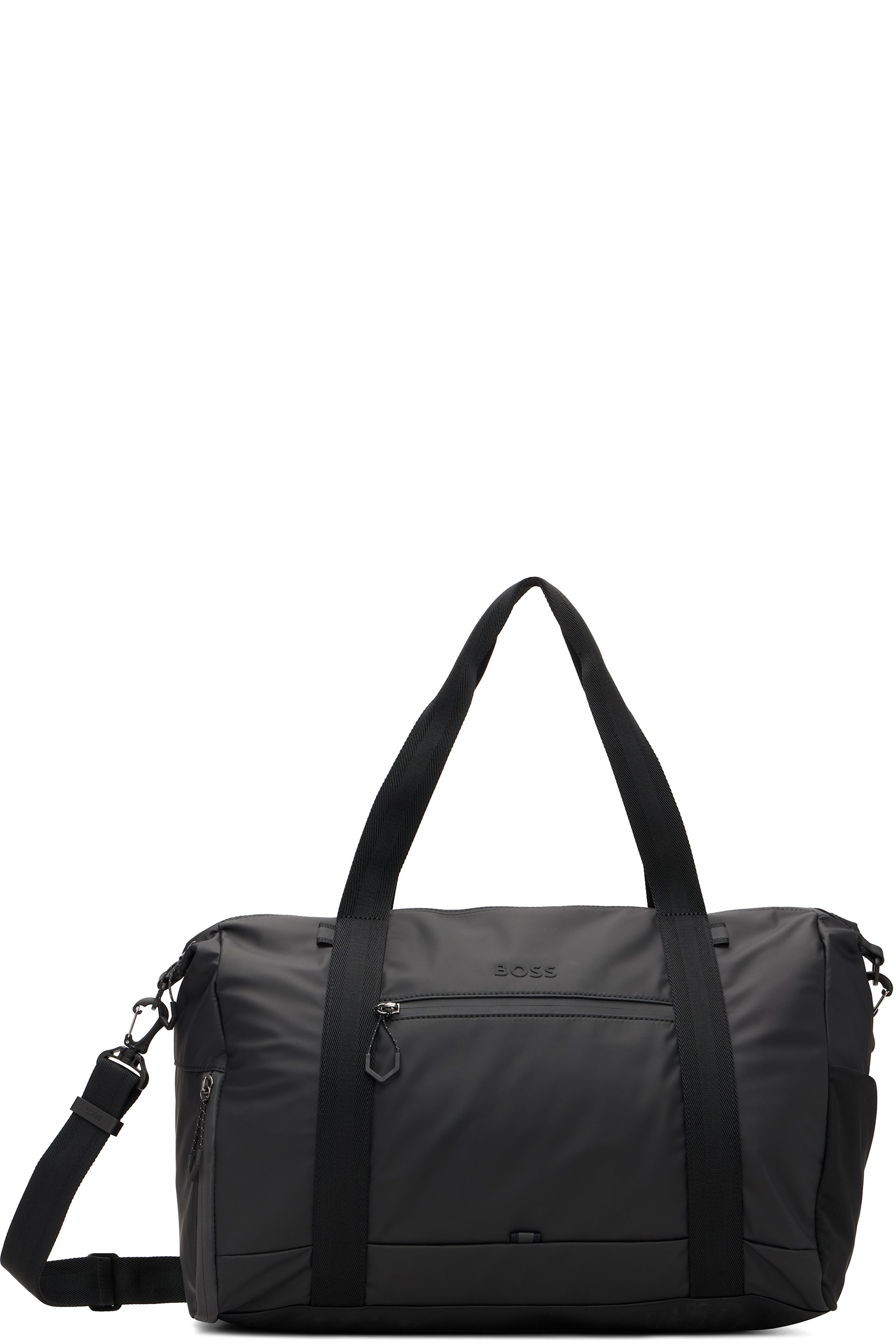BOSS - Black Reflective-Detail Duffle Bag
