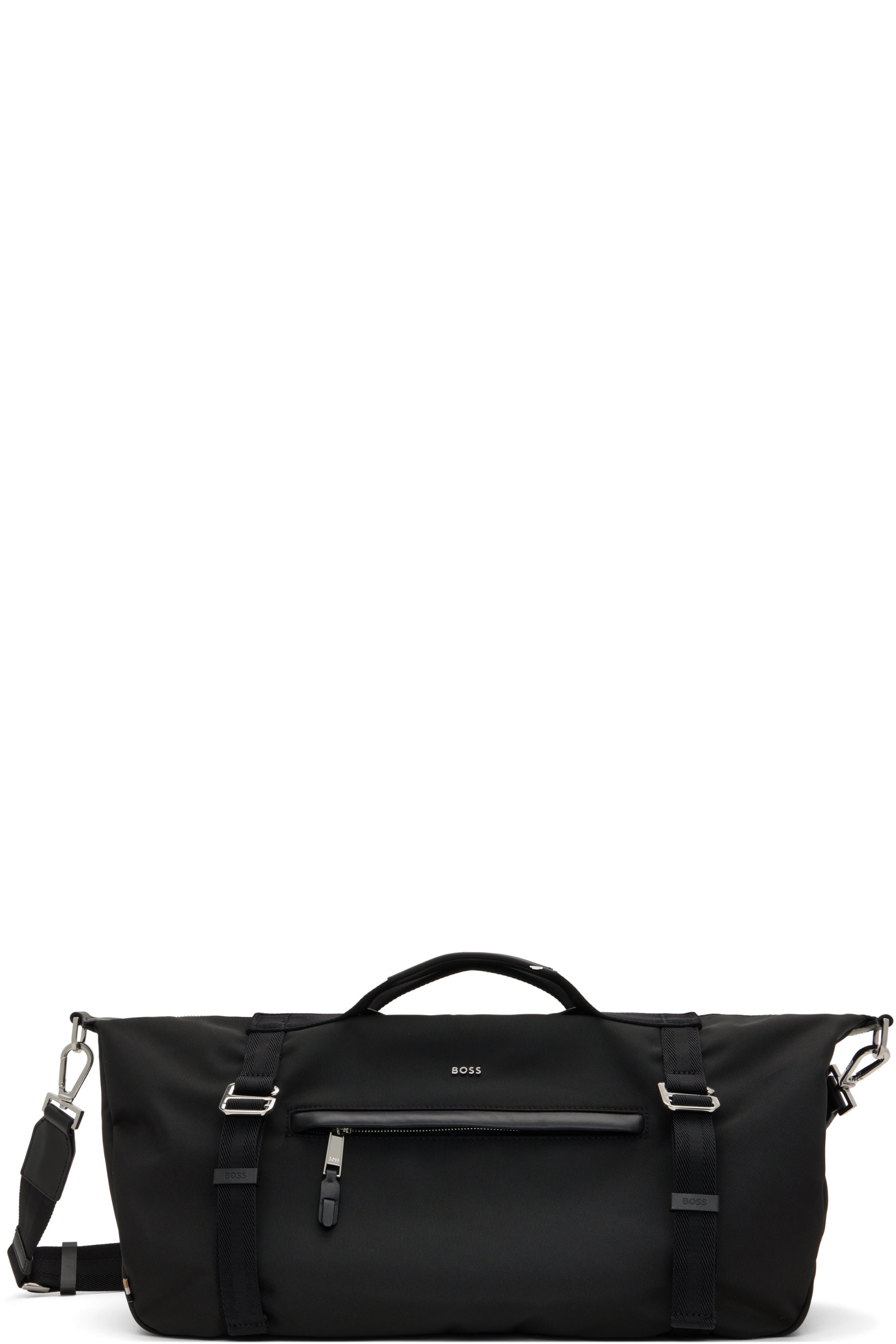 BOSS - Black Metal Logo & Front Pocket Duffle Bag