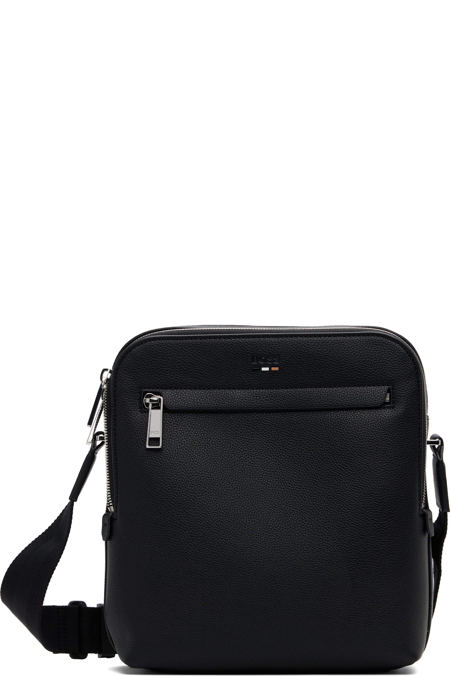 BOSS - Black Embossed Messenger Bag