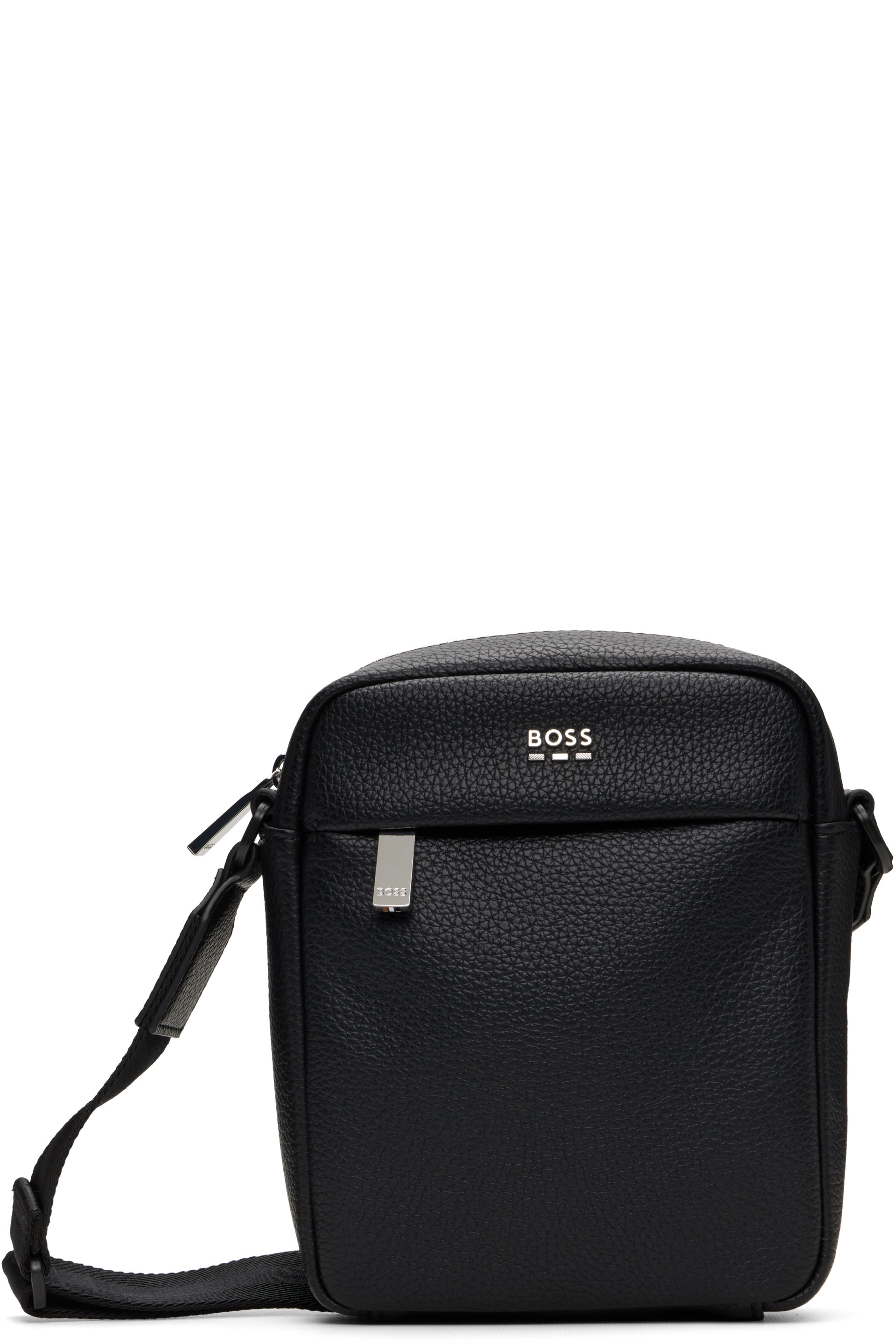 BOSS - Black Faux-Leather Bag